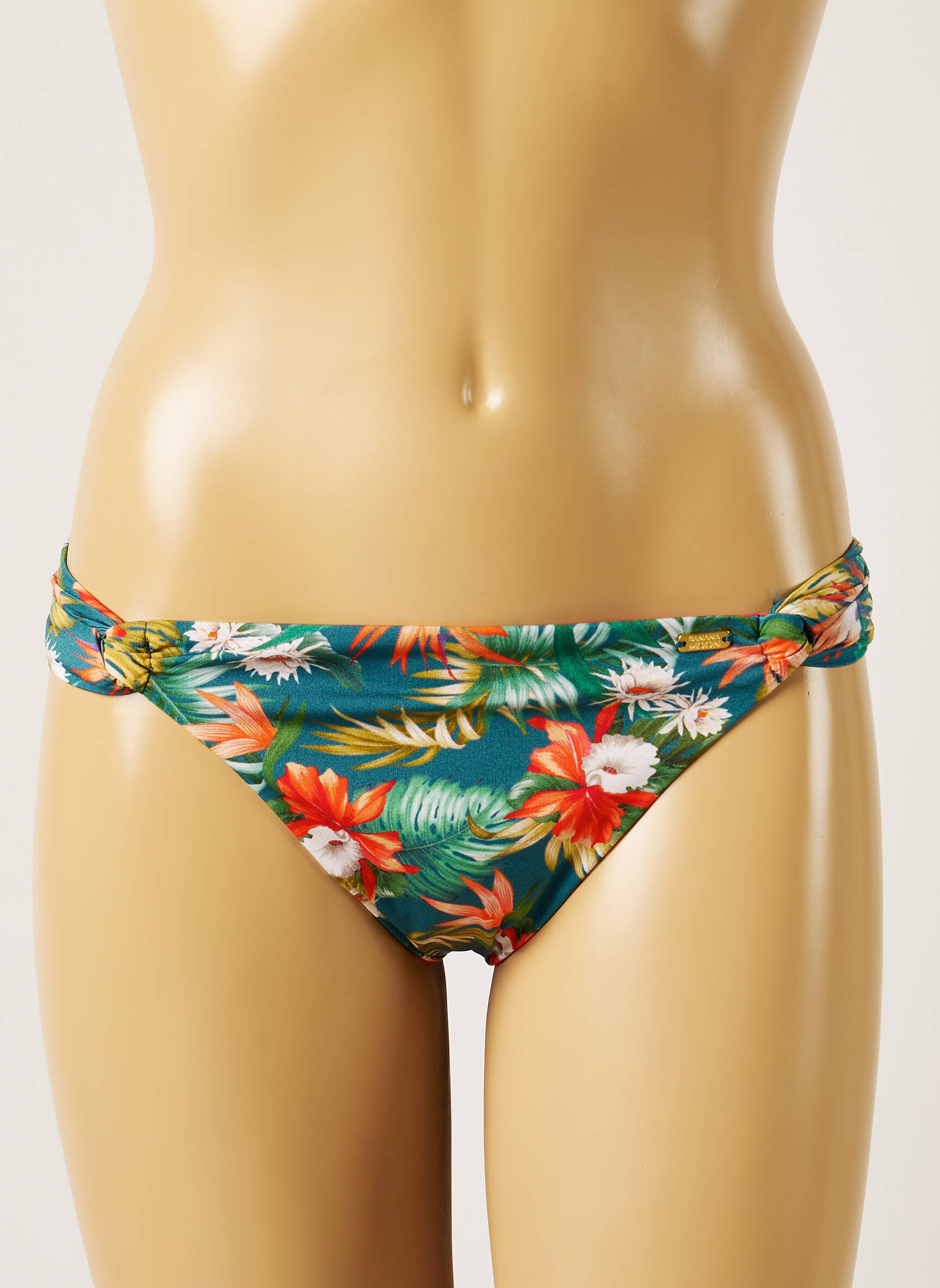 Maudymosi kelnaitės tiesioginis dažymas spausdinimas bikini mėlyna BANANA MOON moteris