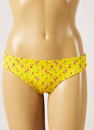 Maudymosi kelnaitės gėlių raštas bikini geltona BANANA MOON moteris