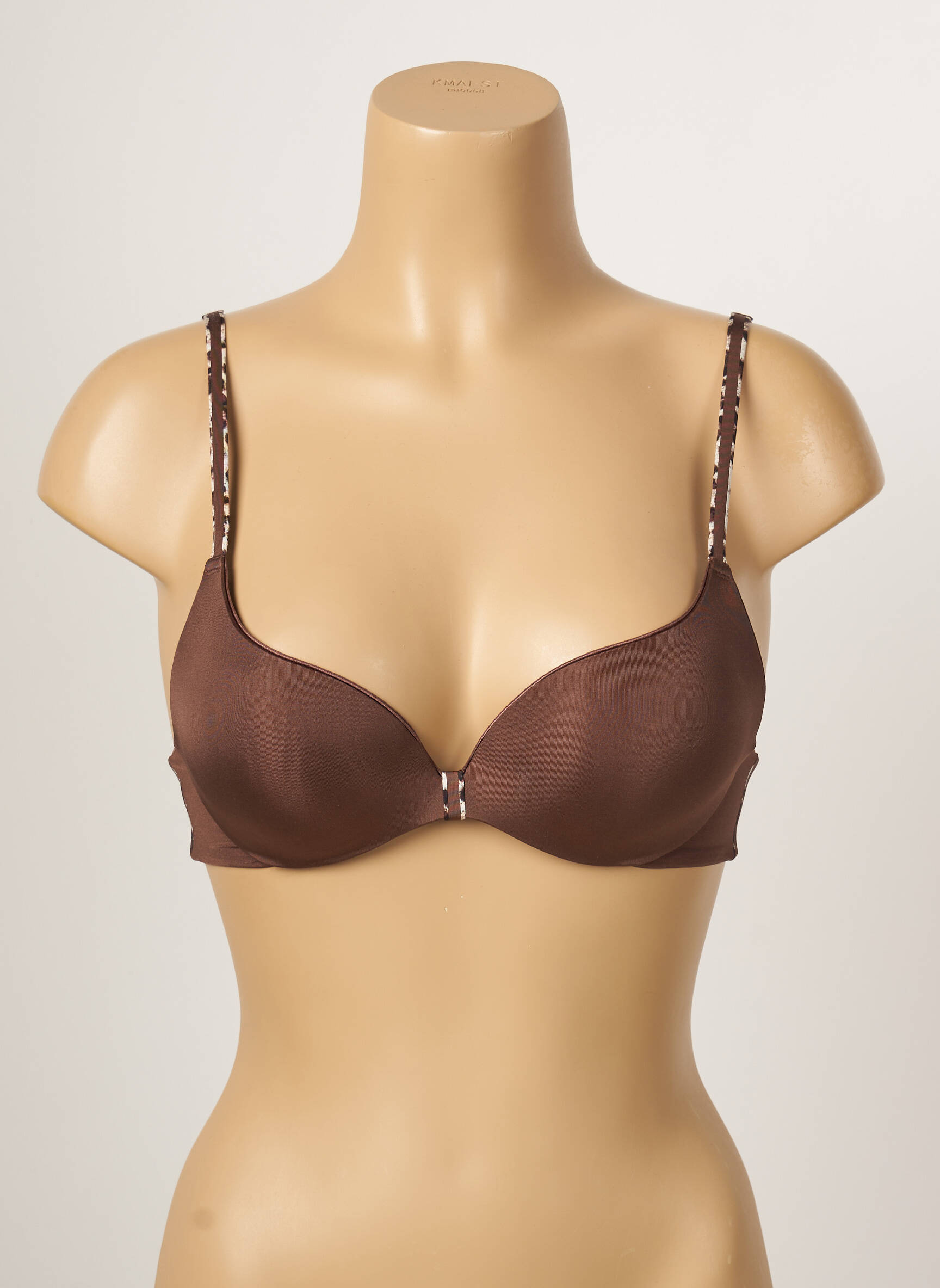 Liemenėlė push-up liemenėlė su aukštu palaikymu push-up liemenėlė su aukštu palaikymu rudas CHANTELLE moteris
