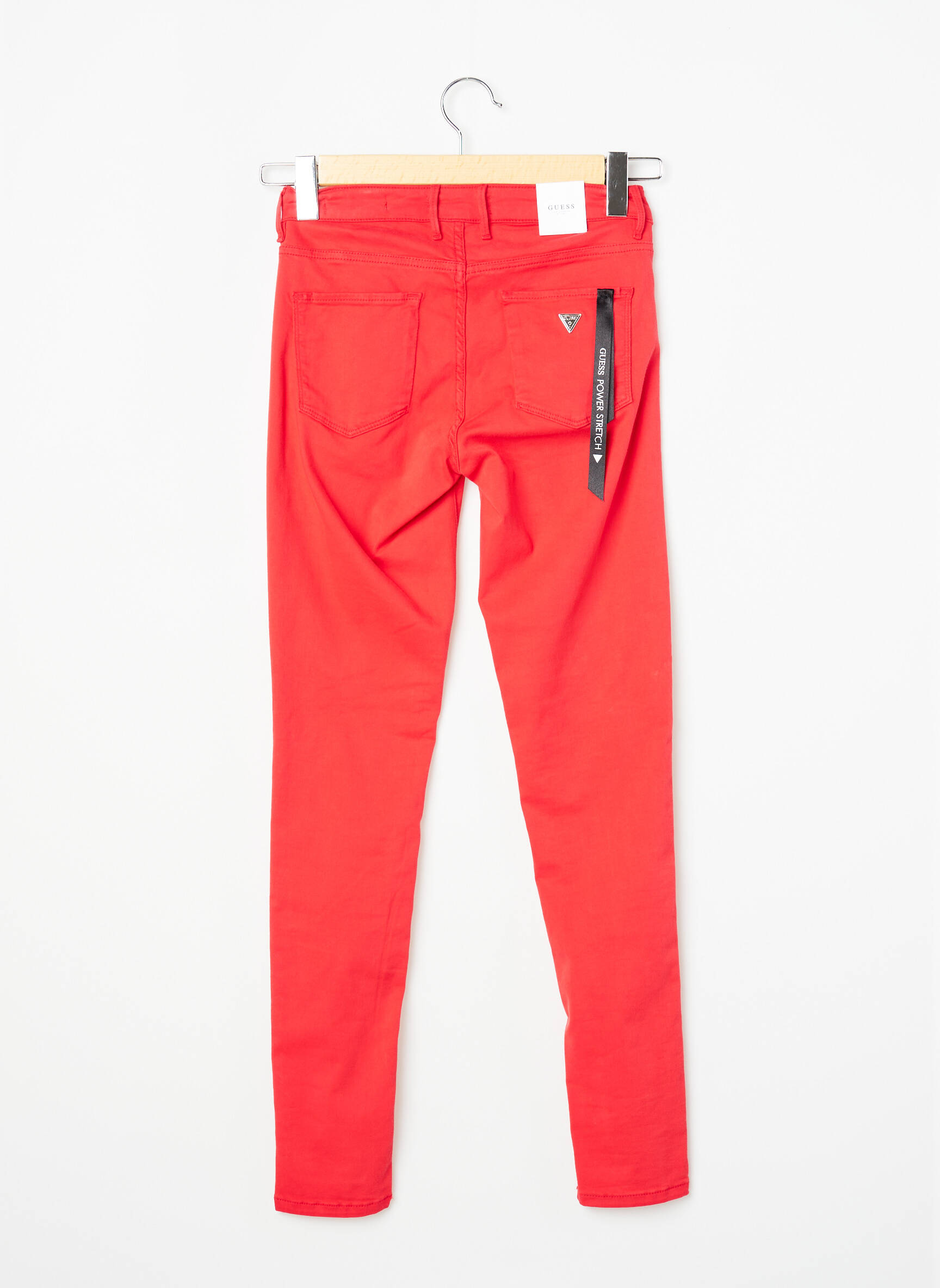 Lieknos kelnės raudona GUESS moteris