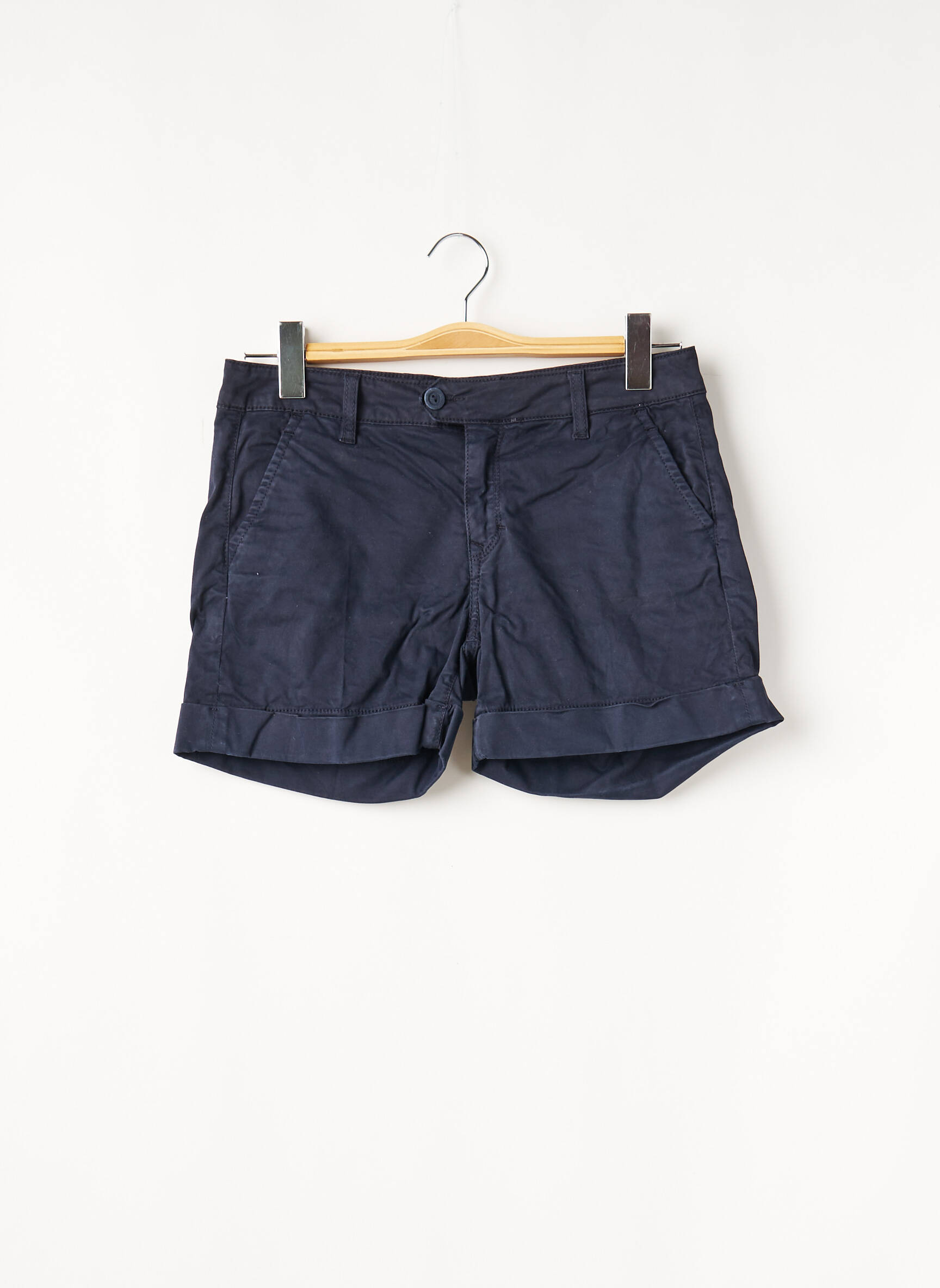 Šortas uždarymas su užtrauktuku po mygtuku uždengimu normala dydis mėlyna DENIM STUDIO moteris