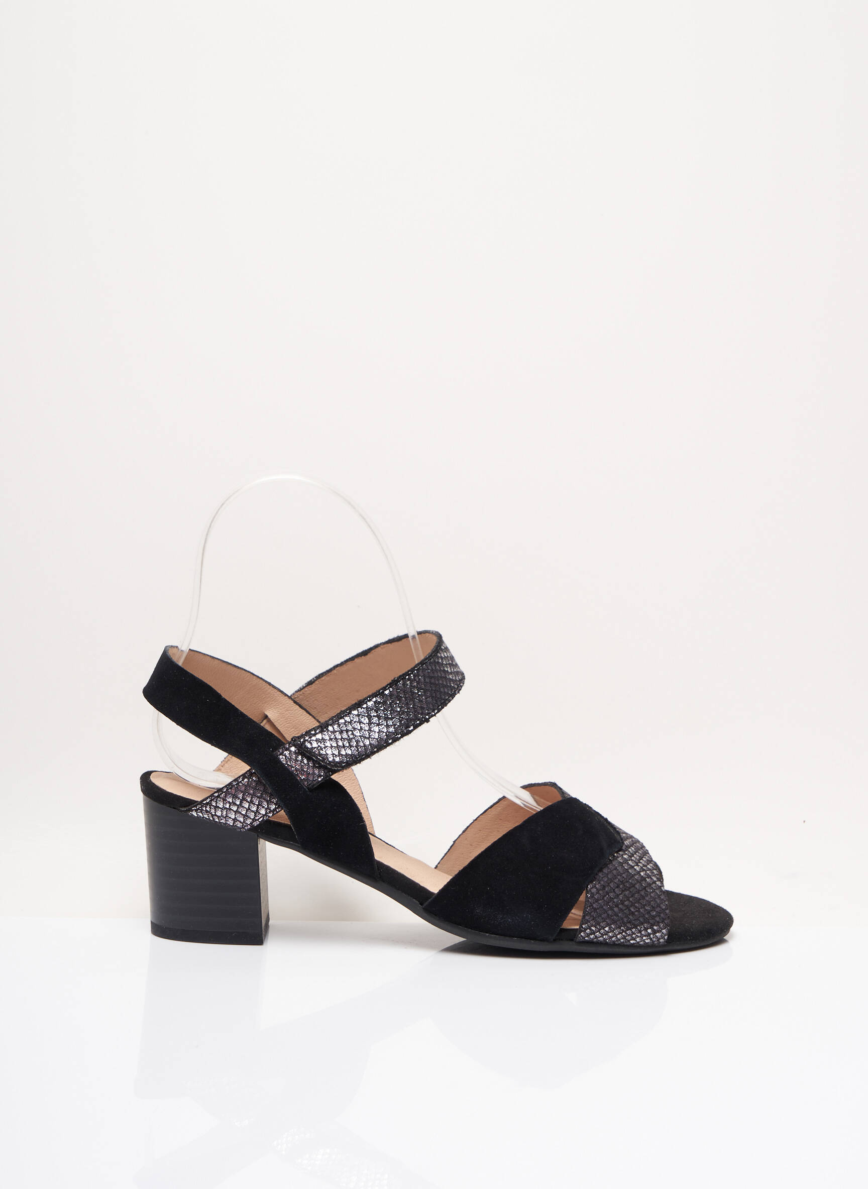 Sandalai/nu pėdos amortizuojančios pado tipas kulnas nuo 4 iki 6 cm juodas SWEET moteris