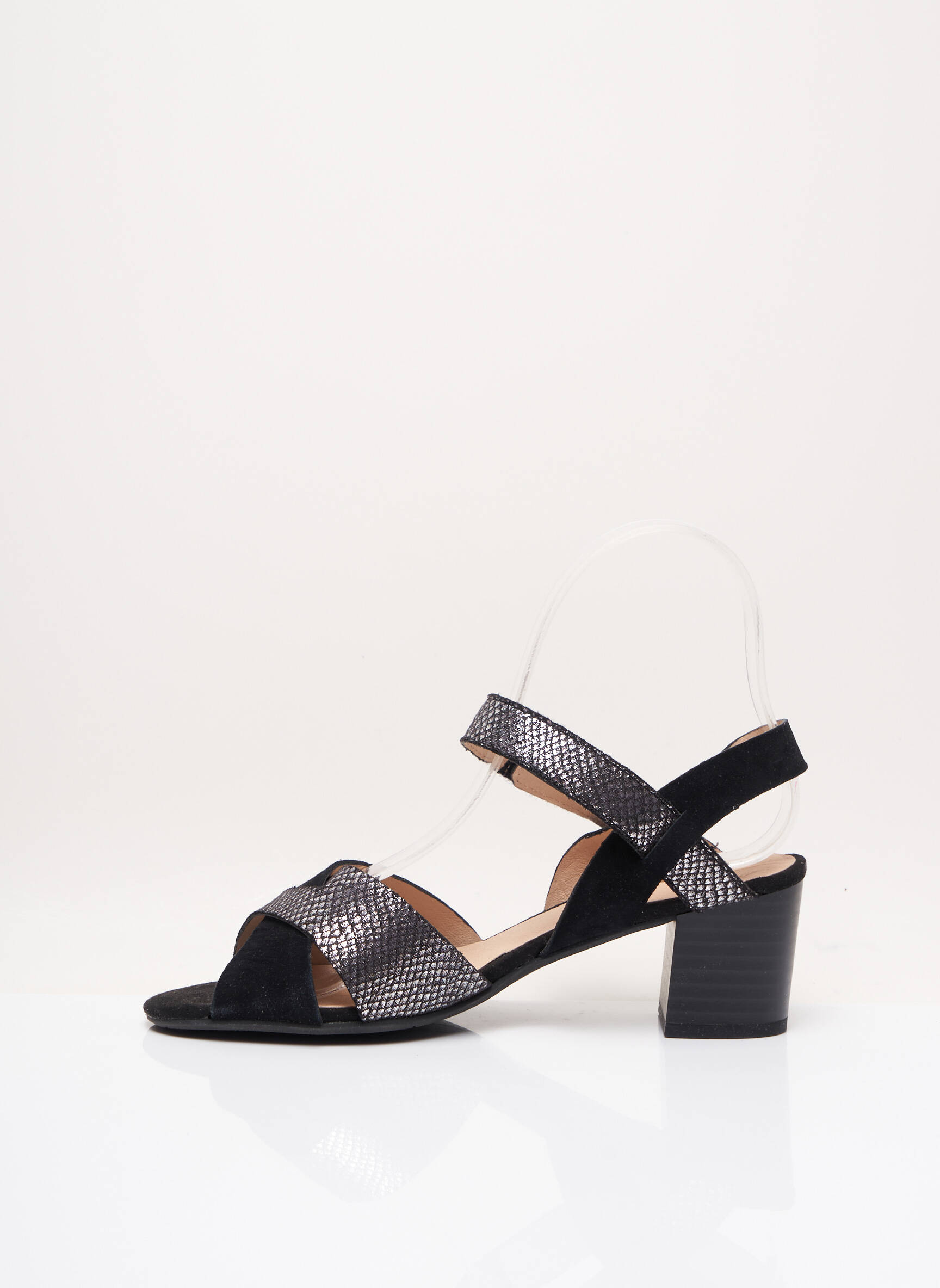 Sandalai/nu pėdos amortizuojančios pado tipas kulnas nuo 4 iki 6 cm juodas SWEET moteris