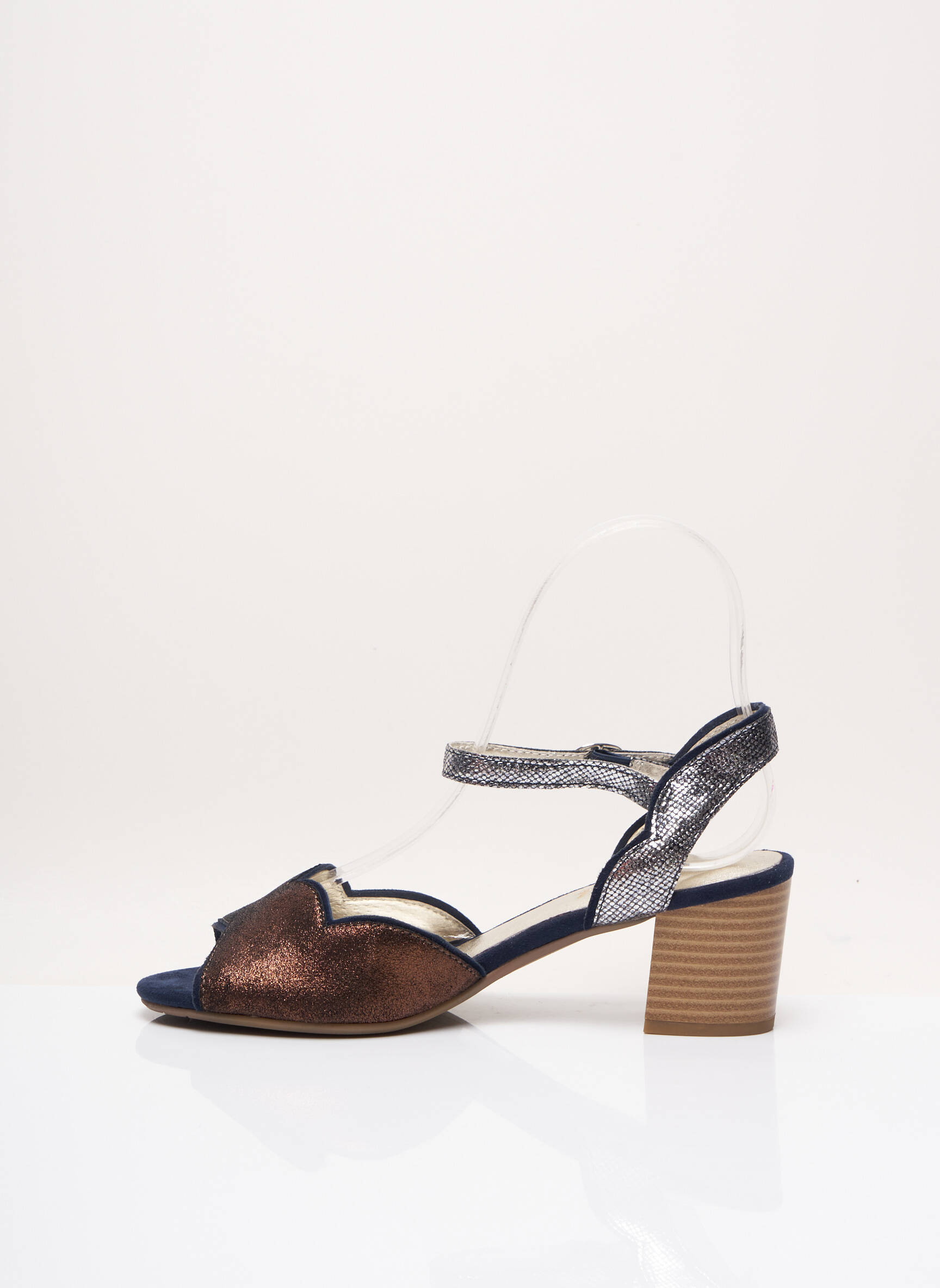 Sandalai/nu pėdos amortizuojančios pado tipas kulnas nuo 4 iki 6 cm rudas SWEET moteris