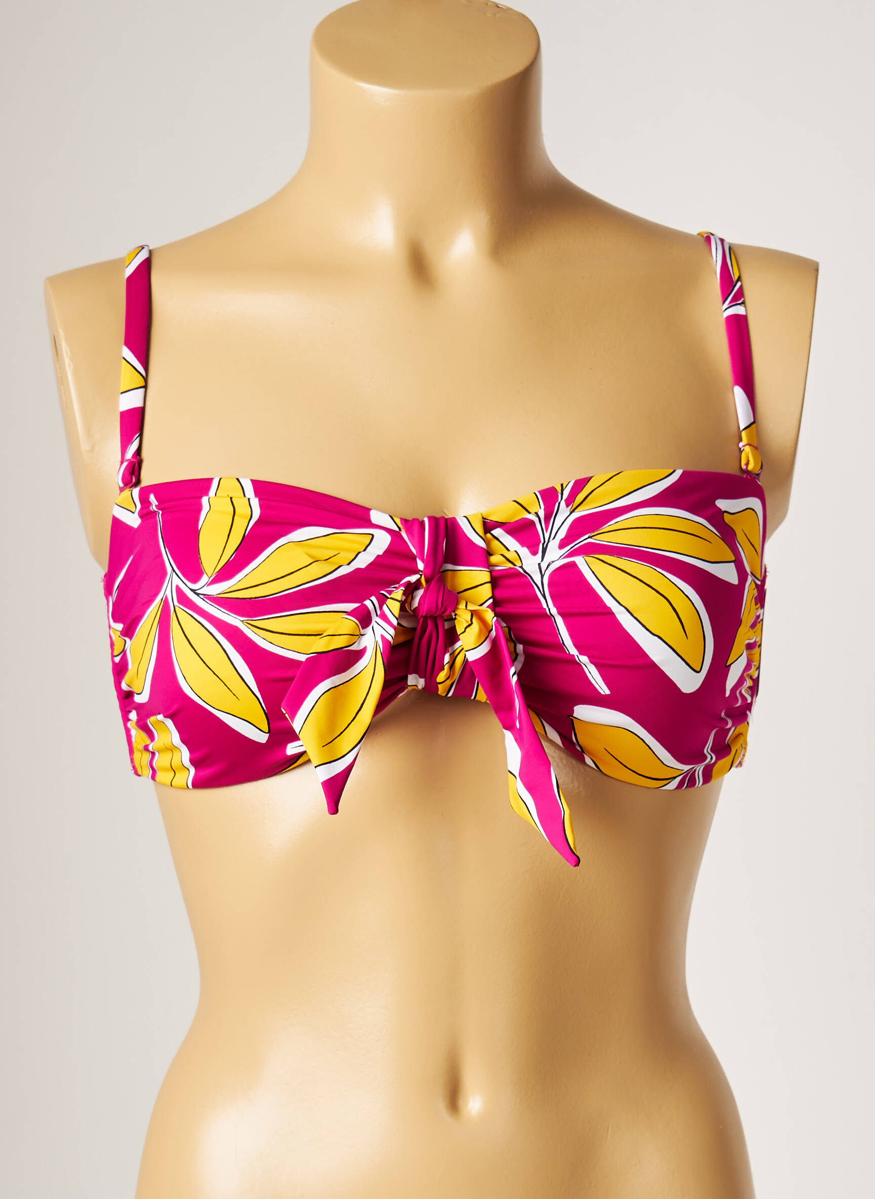 Maudymosi viršūnė tamprumas liemenėlė su išimamu putų paminkštinimu rožinė AUBADE moteris
