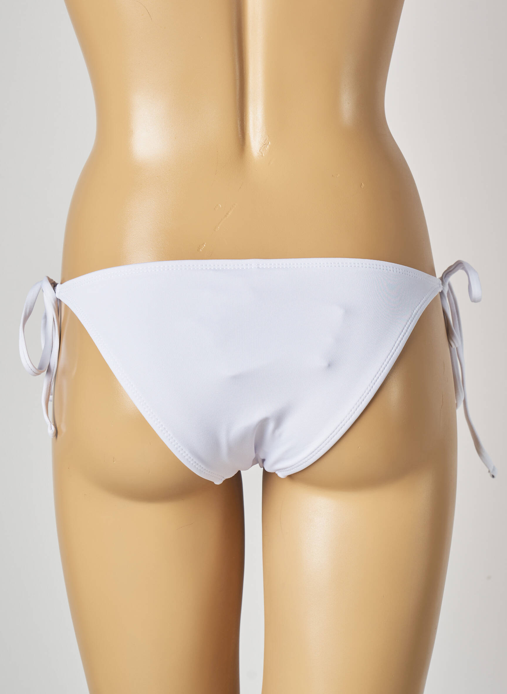 Maudymosi kelnaitės satino audinys bikini baltas MON PETIT BIKINI moteris