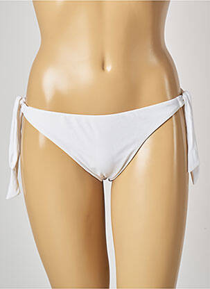 Maudymosi kelnaitės satino audinys bikini baltas MON PETIT BIKINI moteris