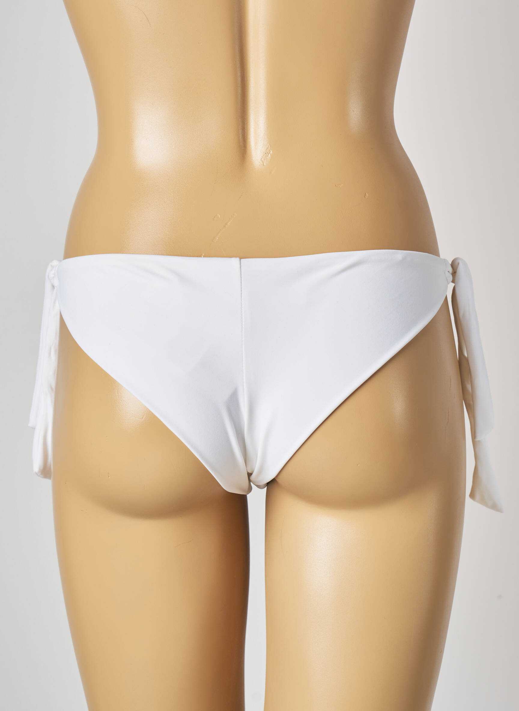 Maudymosi kelnaitės satino audinys bikini baltas MON PETIT BIKINI moteris