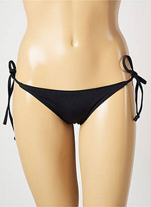 Maudymosi kelnaitės satino audinys bikini juodas MON PETIT BIKINI moteris