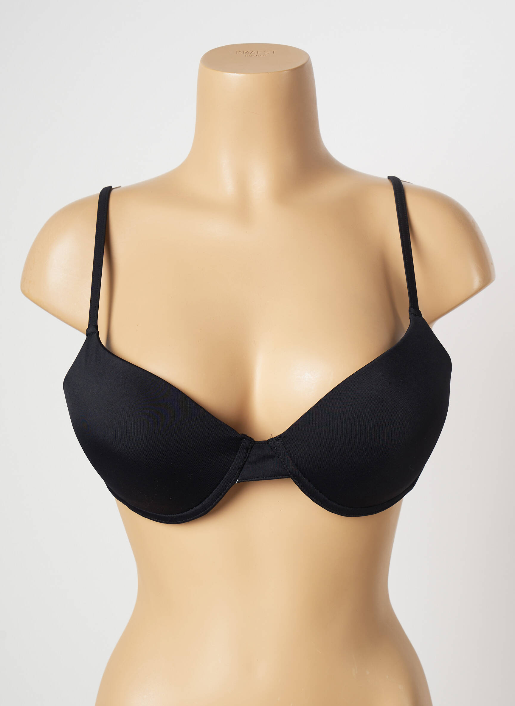 Maudymosi viršūnė reguliuojamos elastinės petnešos aukštas balkoninis liemenėlė juodas MON PETIT BIKINI moteris