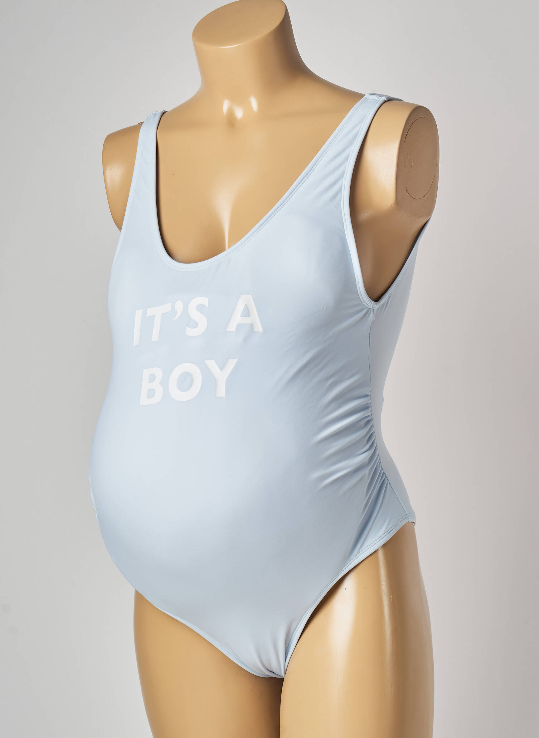 Nėštumo maudymosi kostiumas tamprumas mėlyna MON PETIT BIKINI moteris