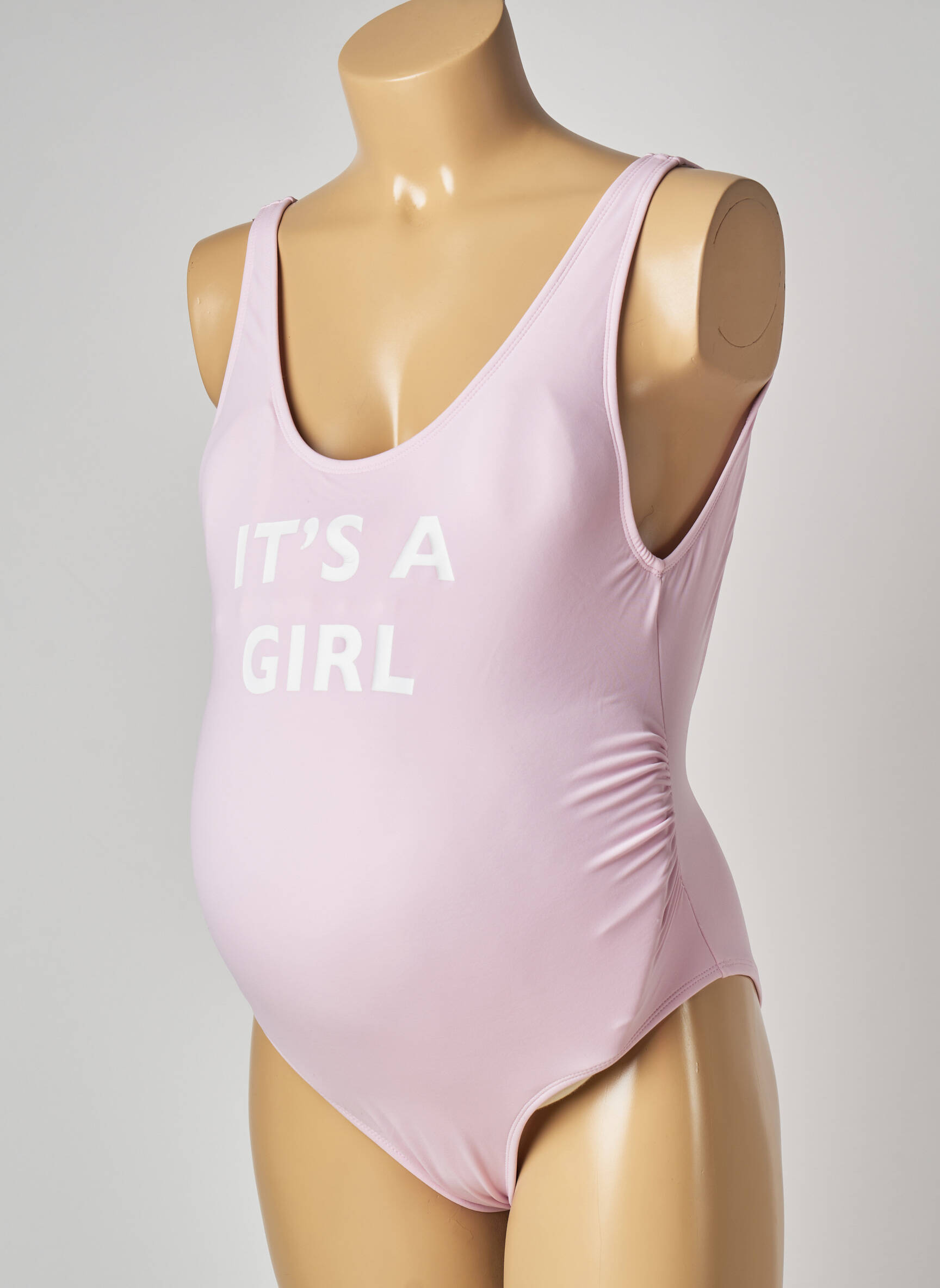 Nėštumo maudymosi kostiumas tamprumas rožinė MON PETIT BIKINI moteris