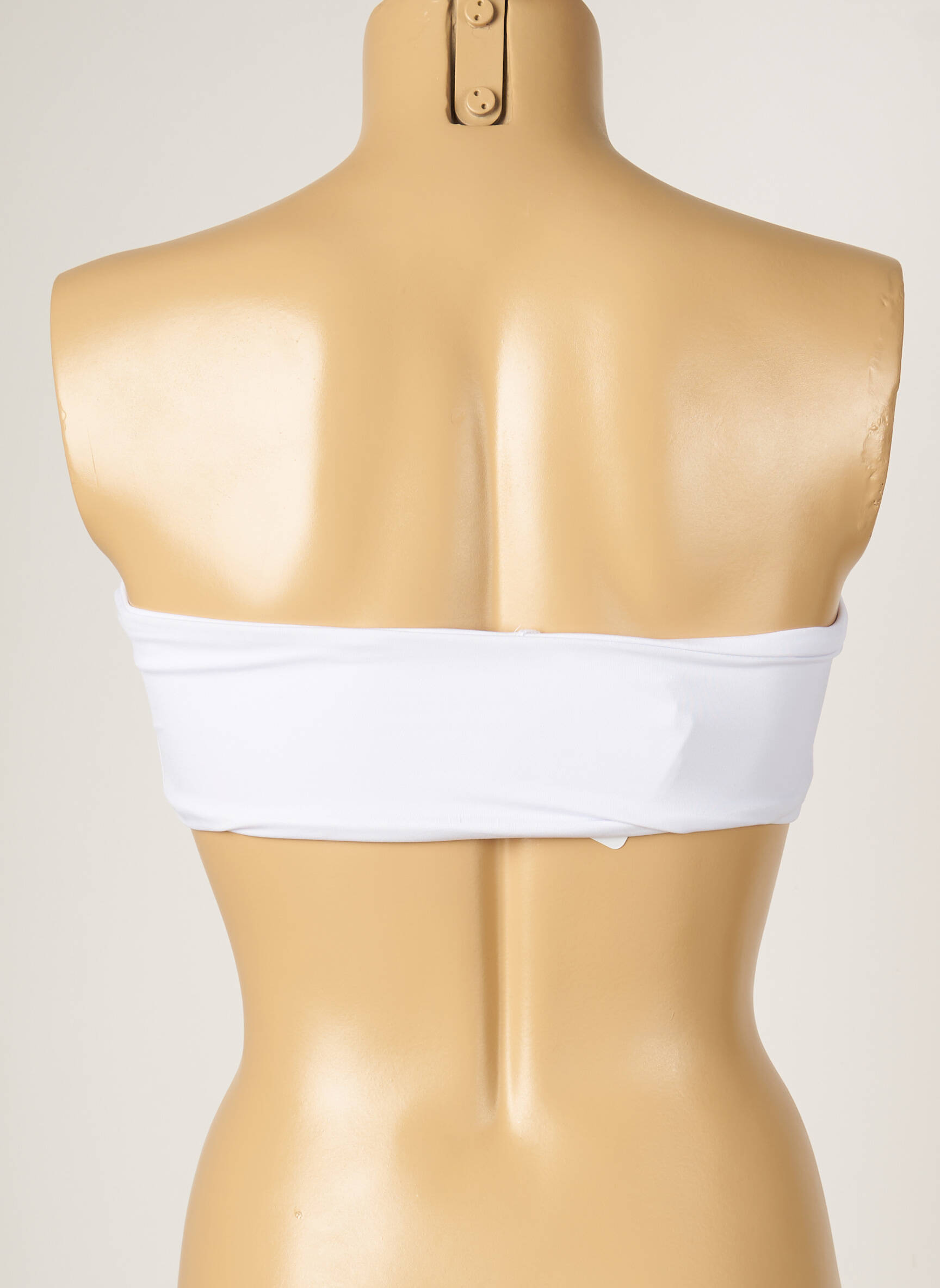 Maudymosi viršūnė tamprumas viršutinė juostelė baltas MON PETIT BIKINI moteris