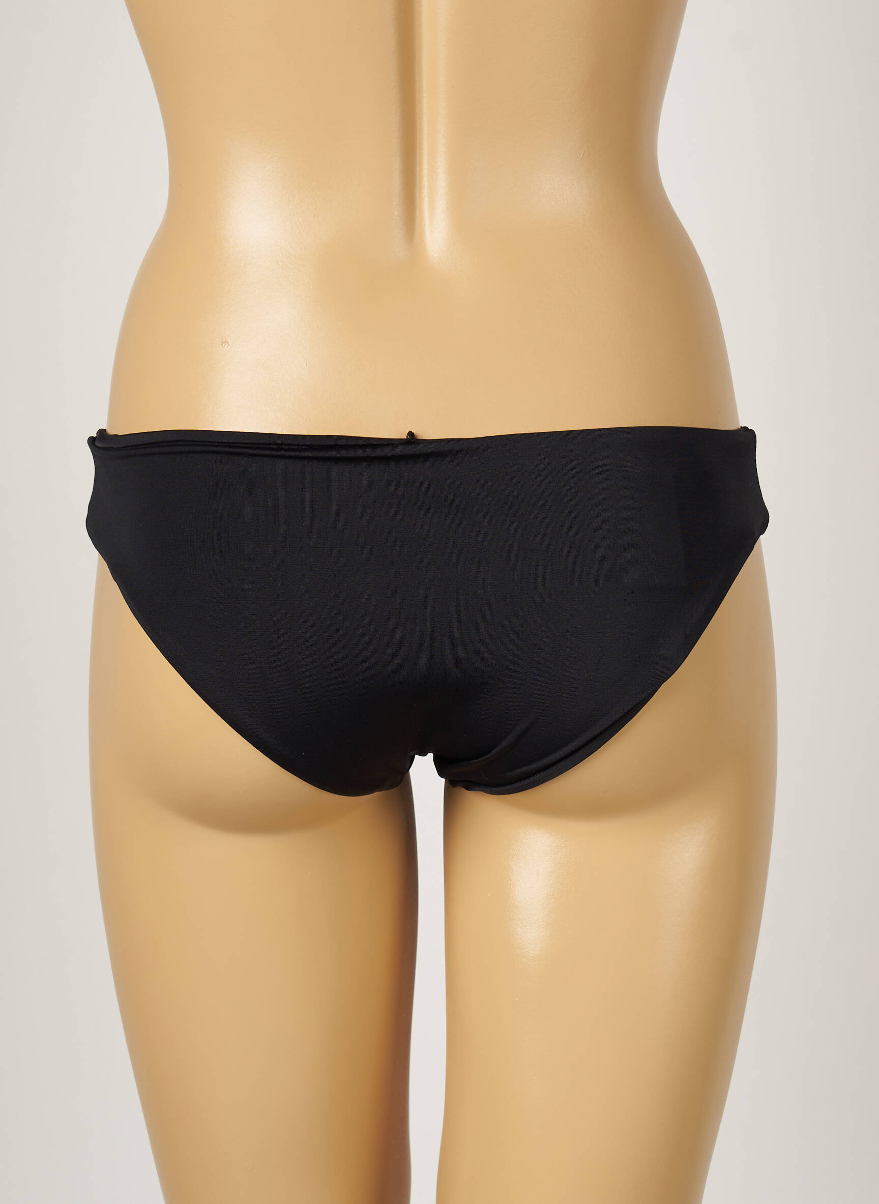 Maudymosi kelnaitės satino efektas kelnaitės juodas MON PETIT BIKINI moteris
