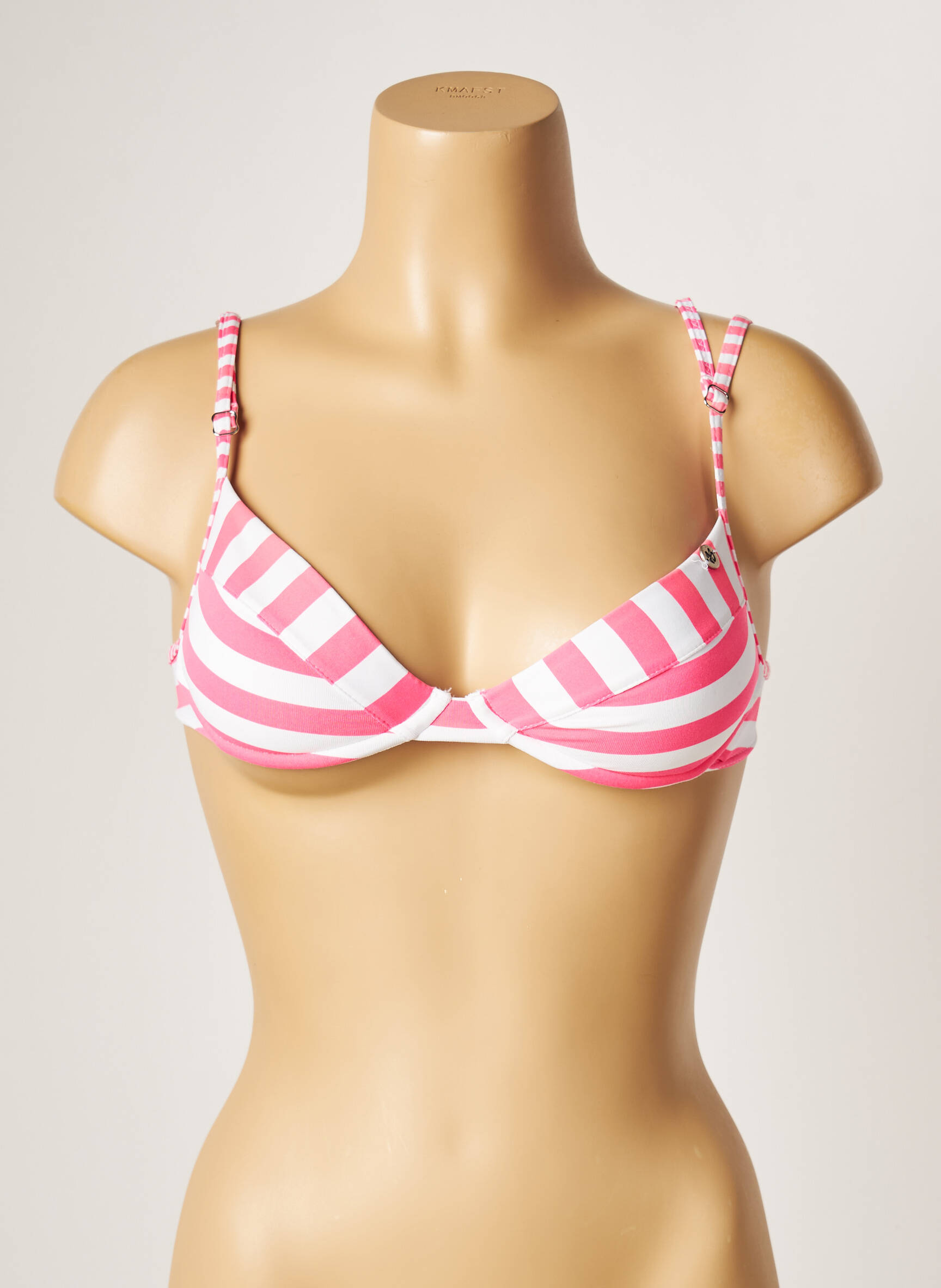 Maudymosi viršūnė tamprumas liemenėlė su išimamu putų paminkštinimu rožinė BANANA MOON moteris