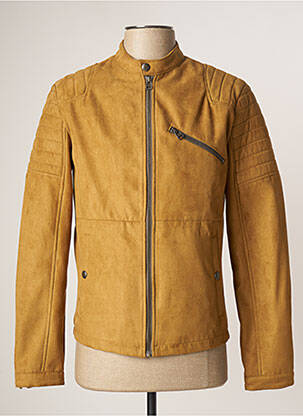 Dirbtinės odos striukė kišenės bežinis JACK & JONES vyras