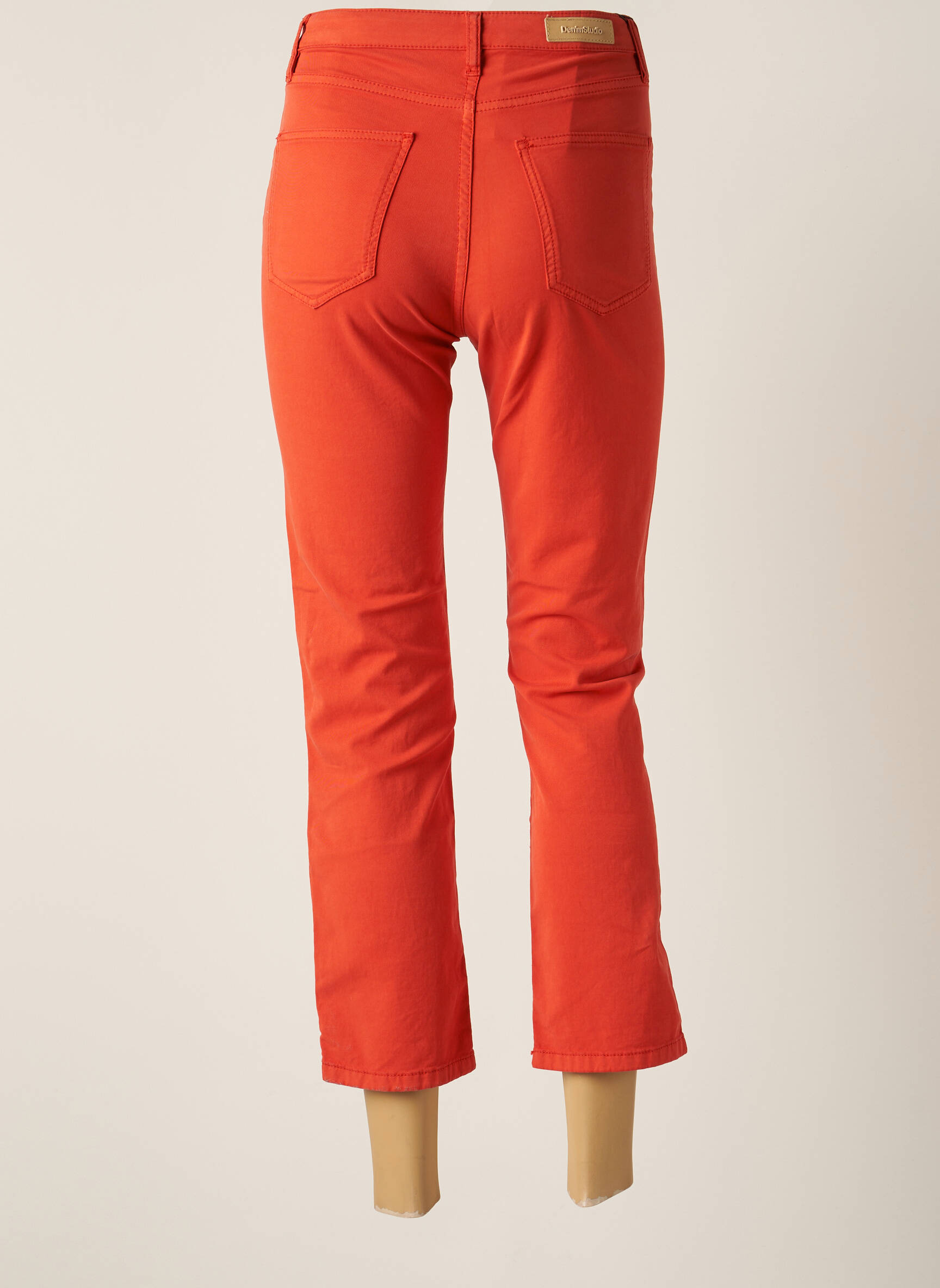 Pusilgių kelnių tamprumas normala dydis oranžinė DENIM STUDIO moteris