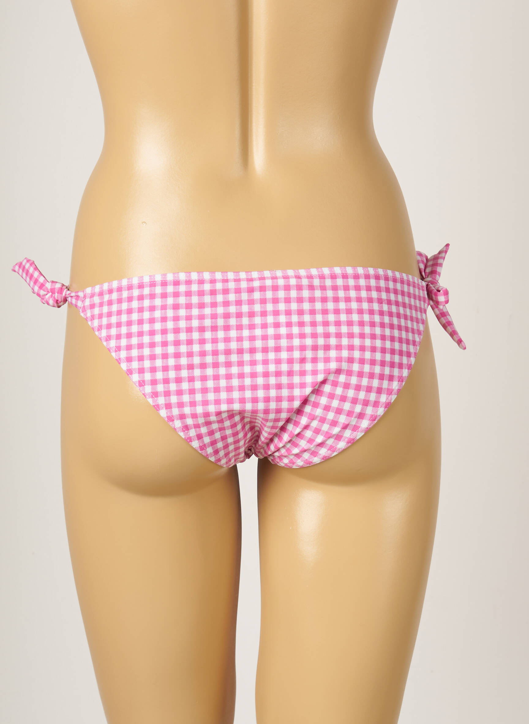 Maudymosi kelnaitės satino audinys bikini rožinė BANANA MOON moteris