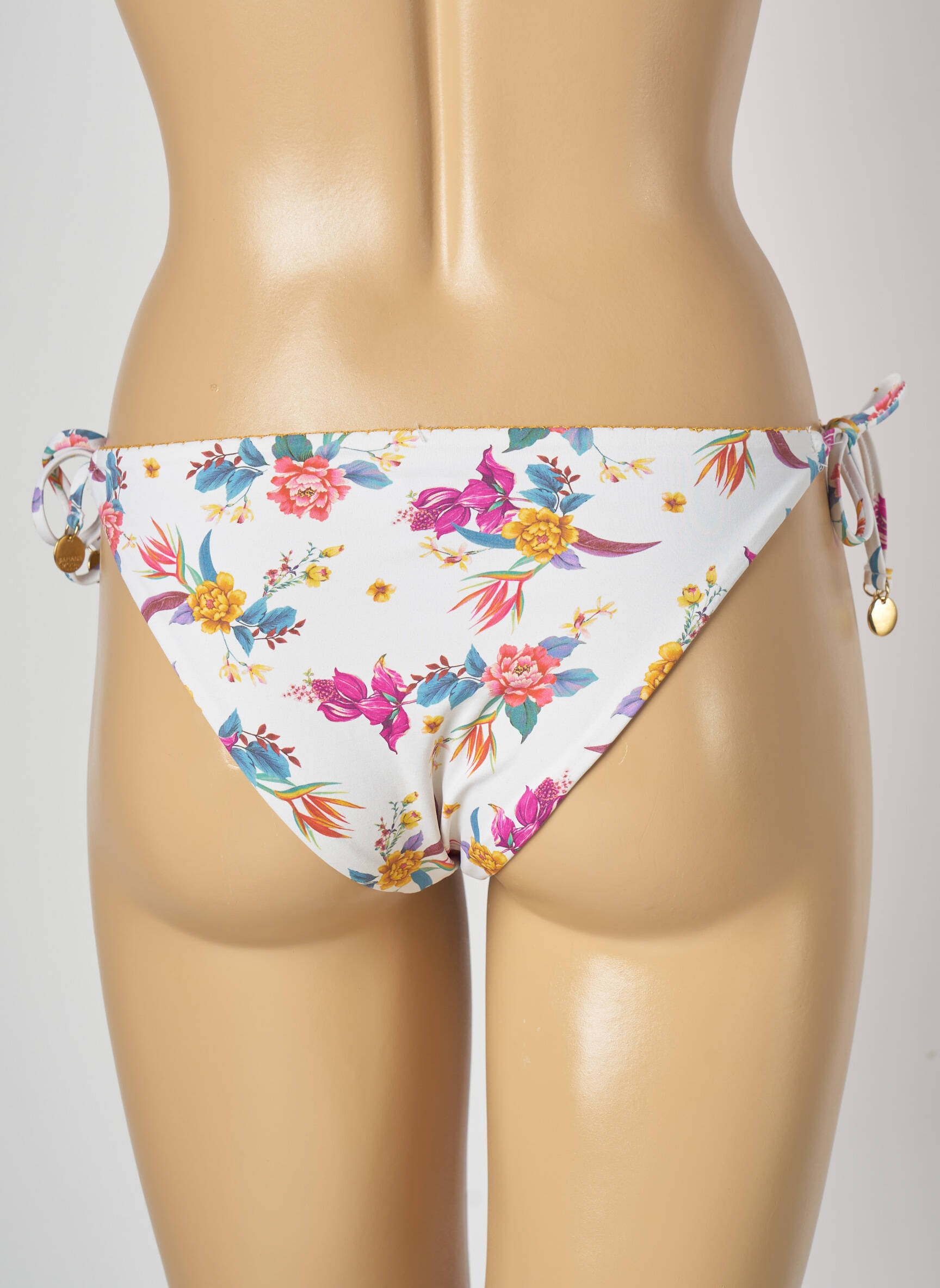 Maudymosi kelnaitės gėlių raštas bikini bežinis BANANA MOON moteris