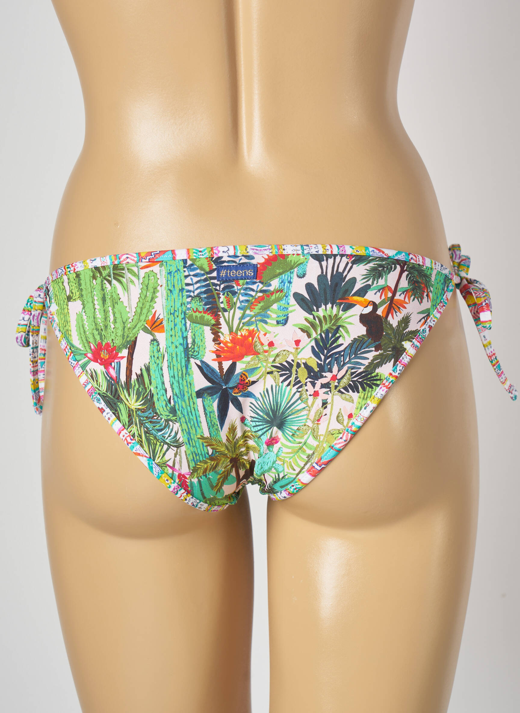 Maudymosi kelnaitės fantazijos raštas bikini žalias BANANA MOON moteris
