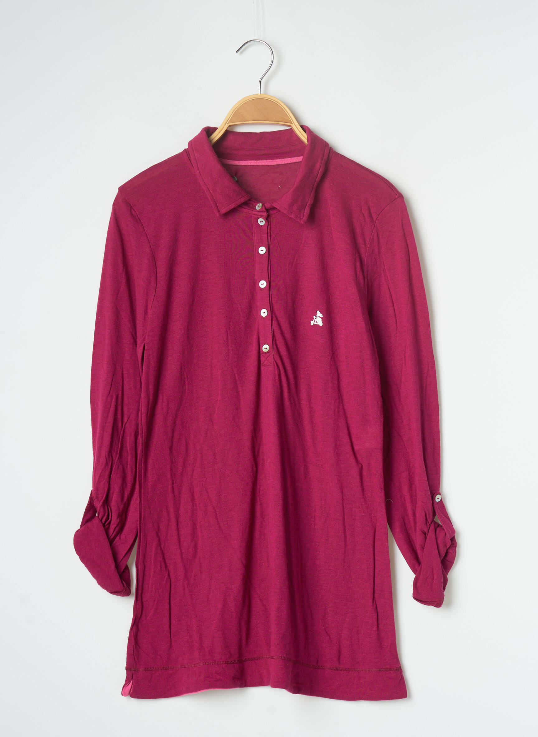 Polo ilgos rankovės ilgos rankovės violetinis BANANA MOON moteris