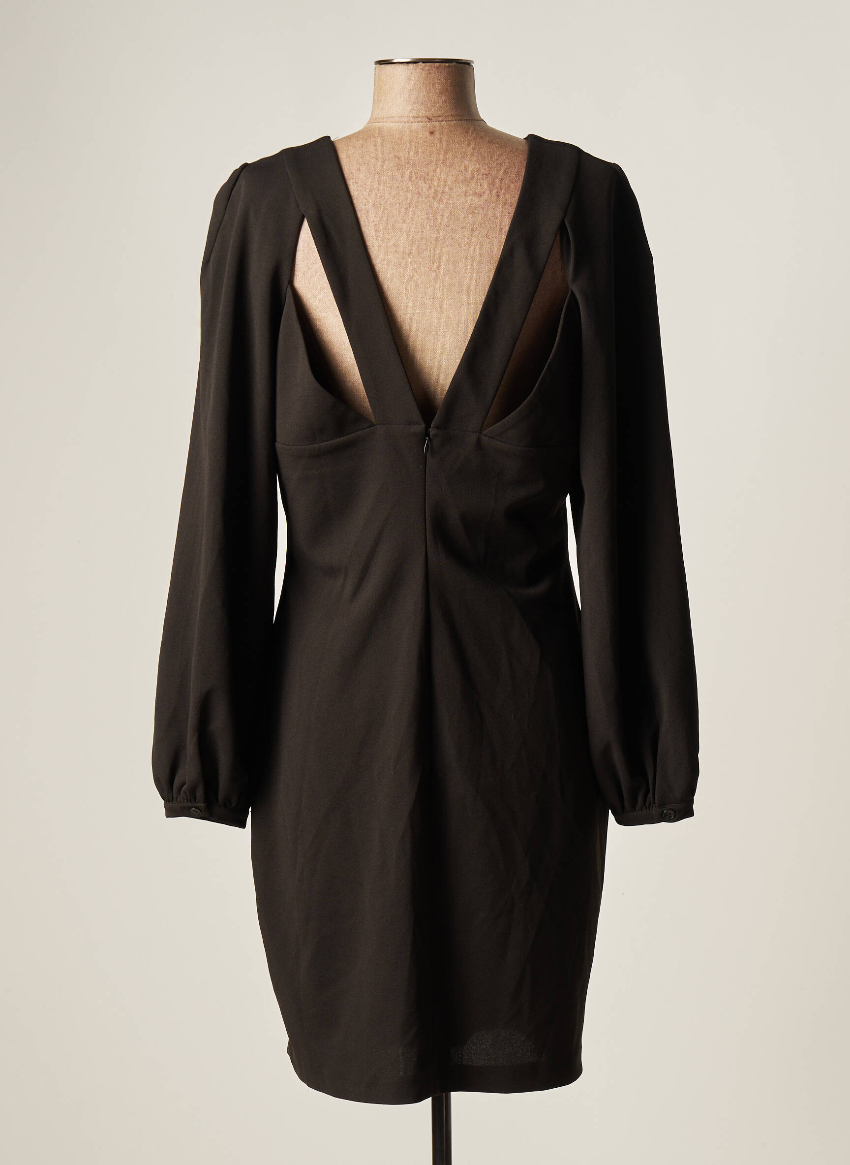 Pusilgių suknelė juodas ASTRID BLACK LABEL moteris