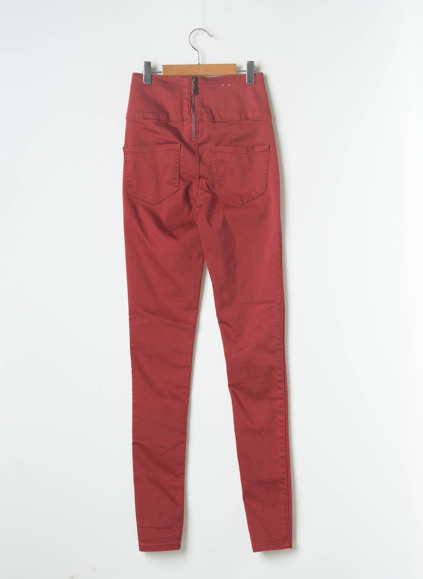 Lieknos kelnės raudona PIECES moteris