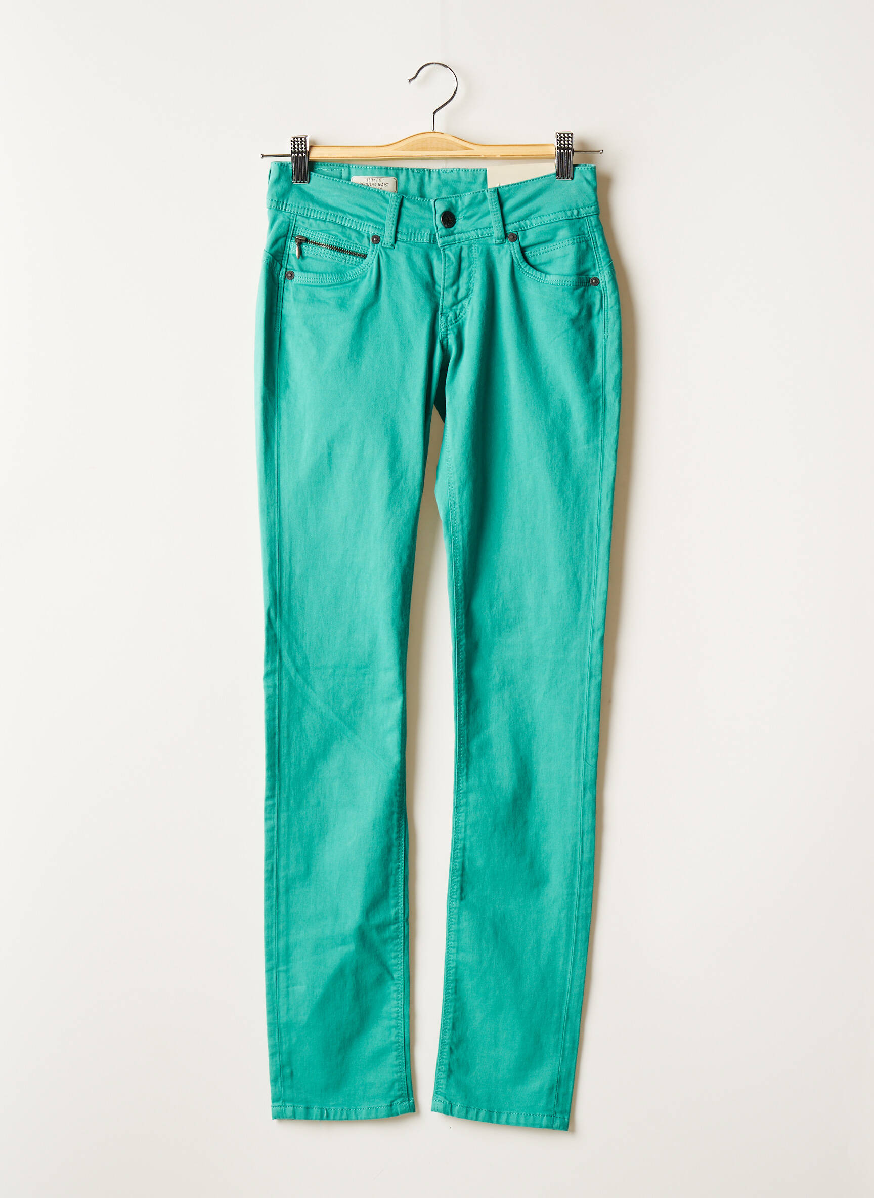 Lieknos kelnės žalias PEPE JEANS moteris