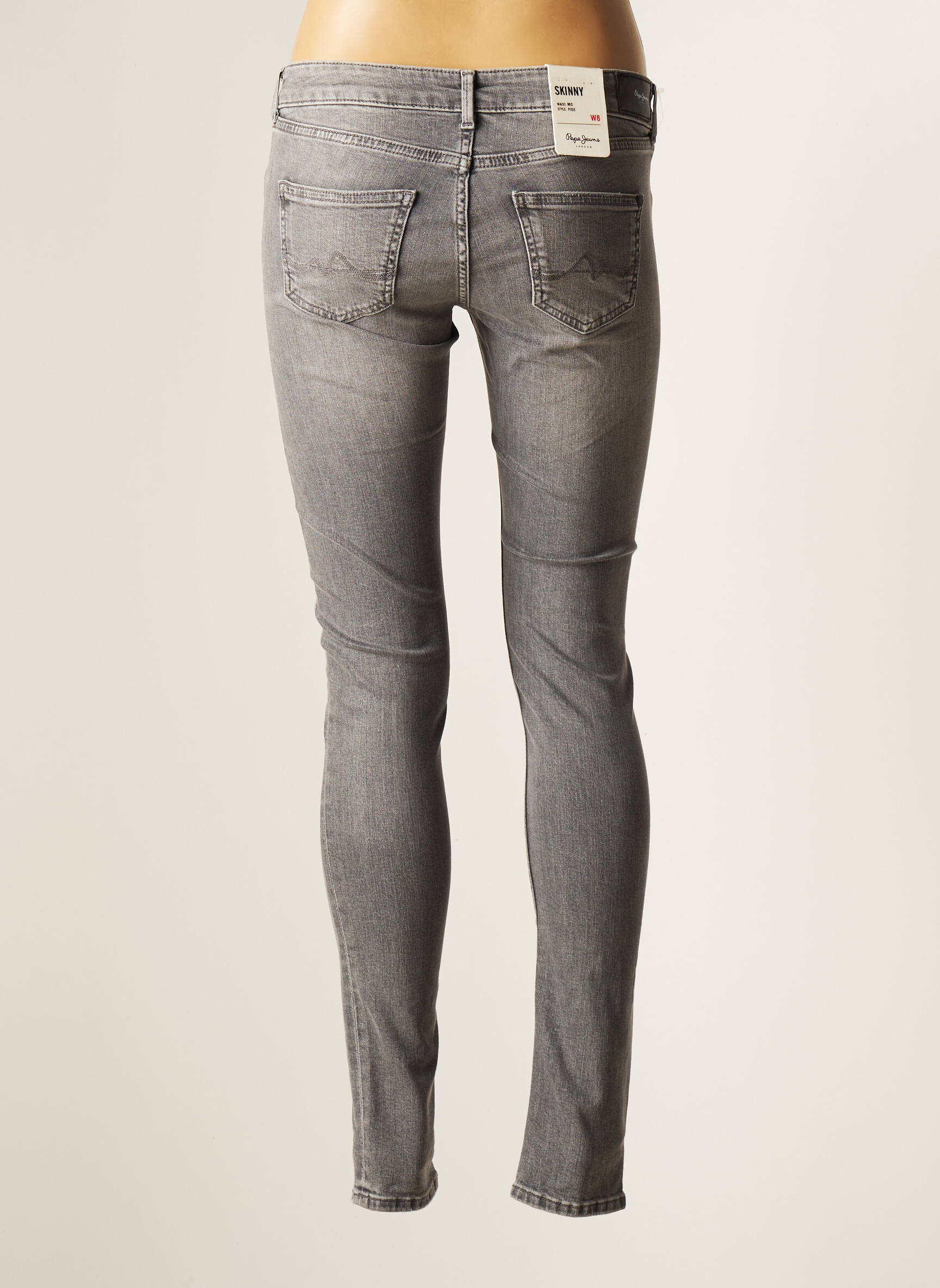 Lieknos džinsai pilka PEPE JEANS moteris