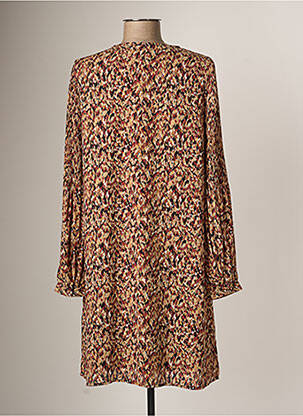 Trumpa suknelė ilgos rankovės ilgos rankovės rudas VERO MODA moteris