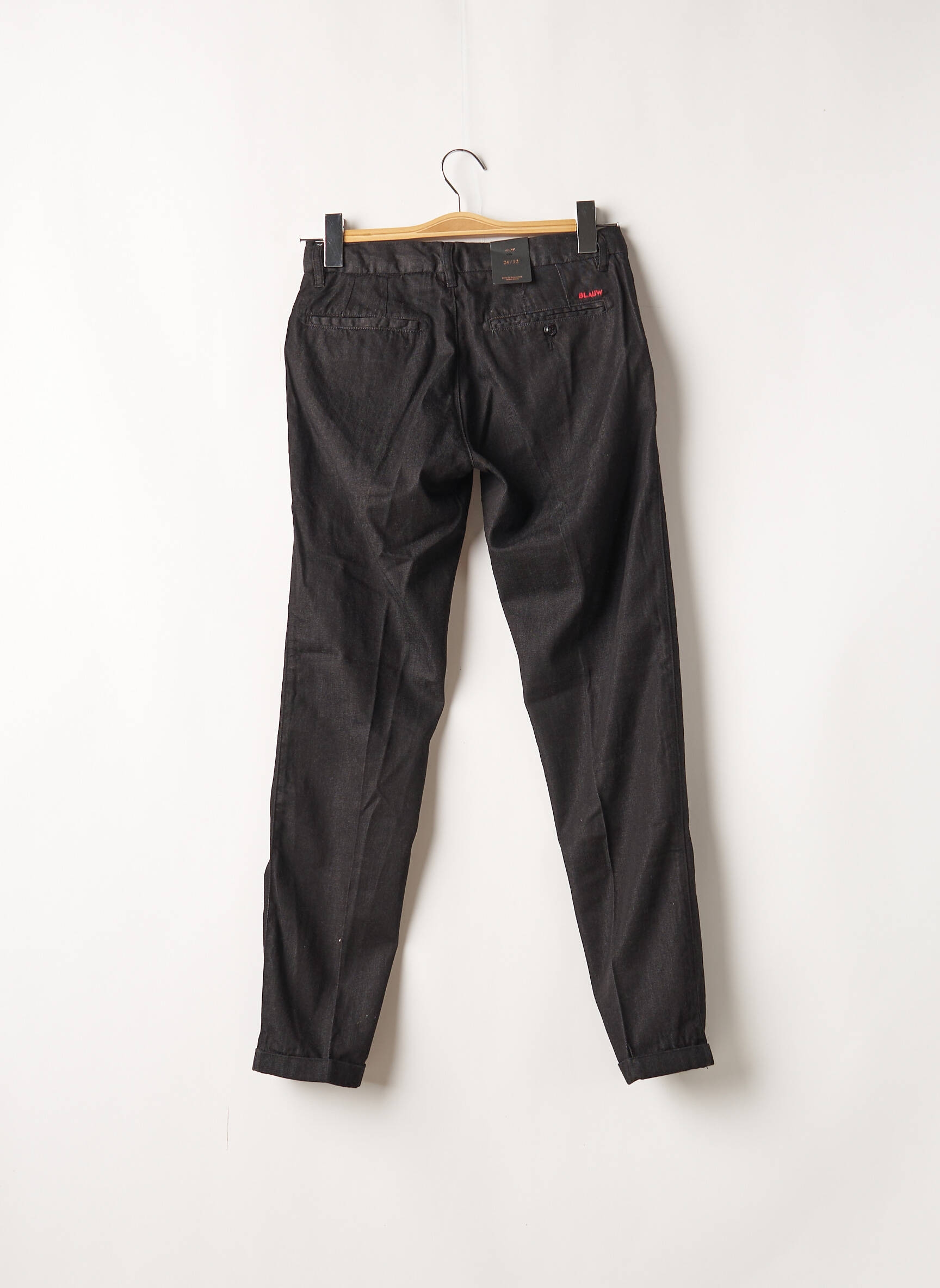 Chino kelnė uždarymas su užtrauktuku po mygtuku uždengimu normala dydis juodas SCOTCH & SODA moteris