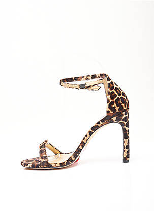 Sandalai/nu pėdos satino audinys kulnas nuo 7 iki 9 cm rudas STUART WEITZMAN moteris