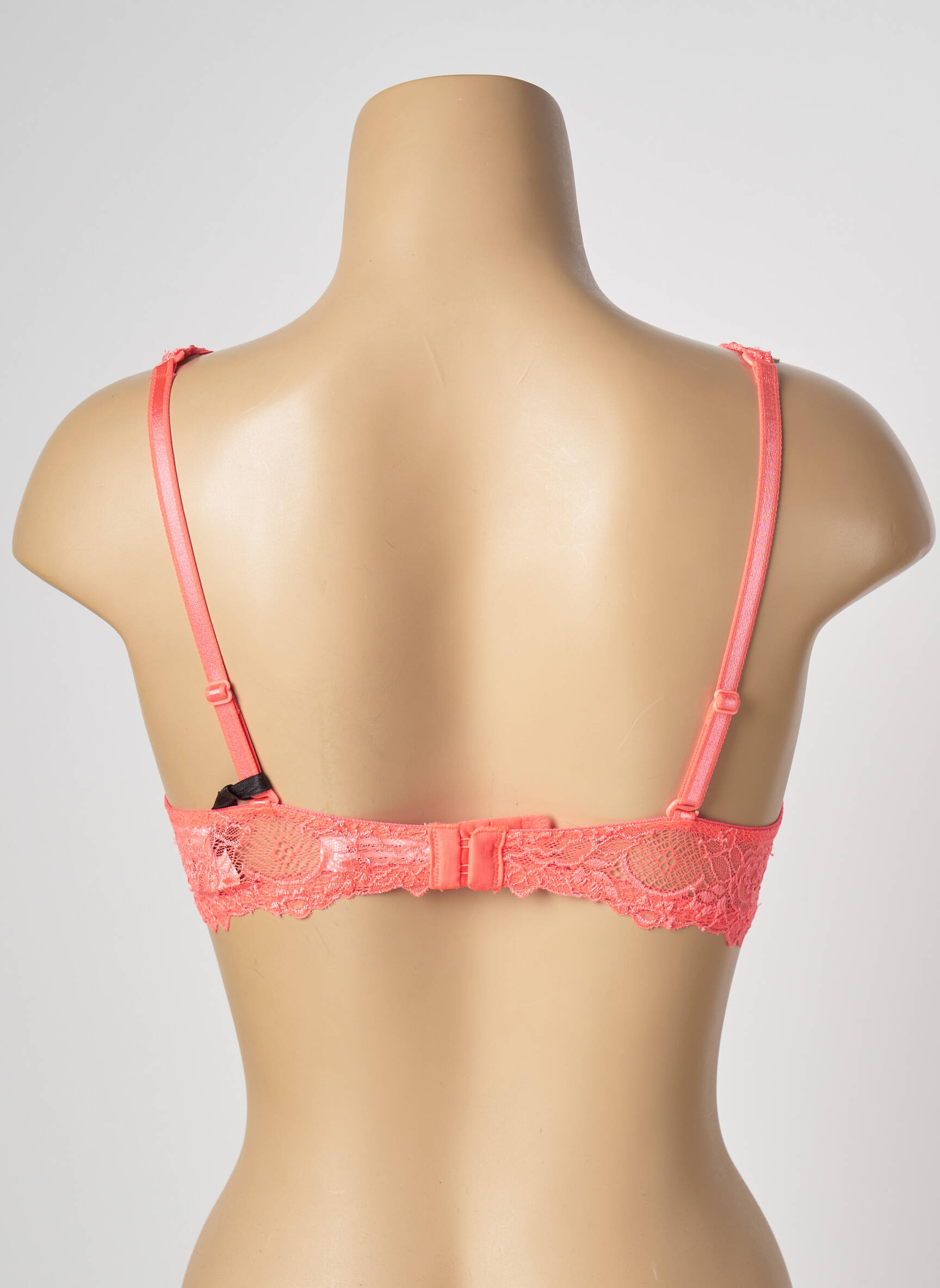 Liemenėlė push-up liemenėlė su aukštu palaikymu push-up liemenėlė su aukštu palaikymu oranžinė VALEGE moteris
