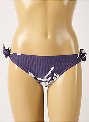 Maudymosi kelnaitės tekstūruotas audinys bikini violetinis MAISON LEJABY moteris