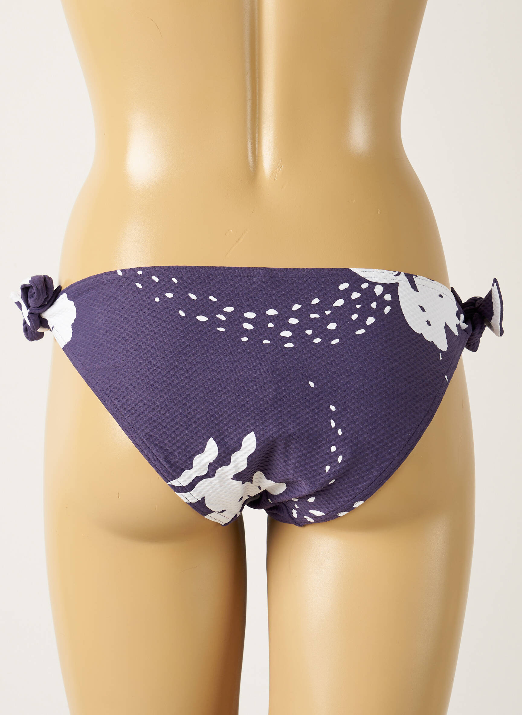 Maudymosi kelnaitės tekstūruotas audinys bikini violetinis MAISON LEJABY moteris