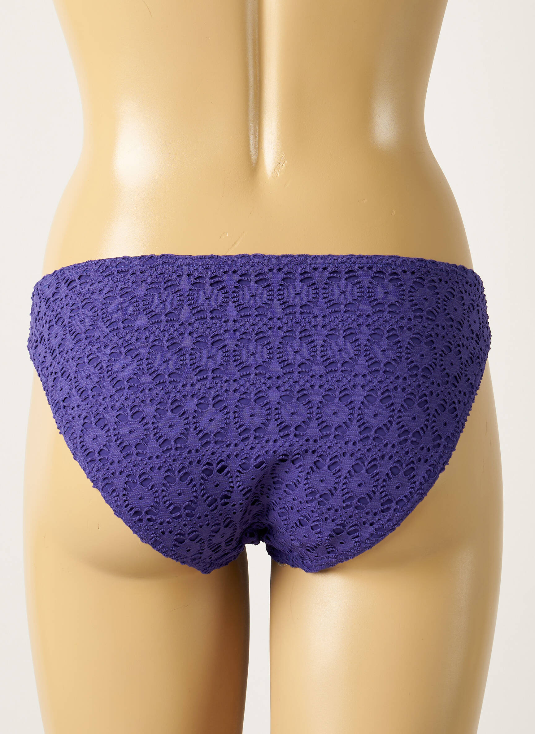 Maudymosi kelnaitės užsegimas su raišteliais bikini violetinis FREYA moteris