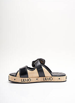 Mule/sabotai amortizuojančios pado tipas plokščias kulnas iki 3 cm juodas LIU JO moteris