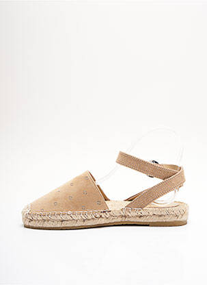 Espadrilės apvalus mygtukas plokščias kulnas iki 3 cm bežinis LIU JO moteris