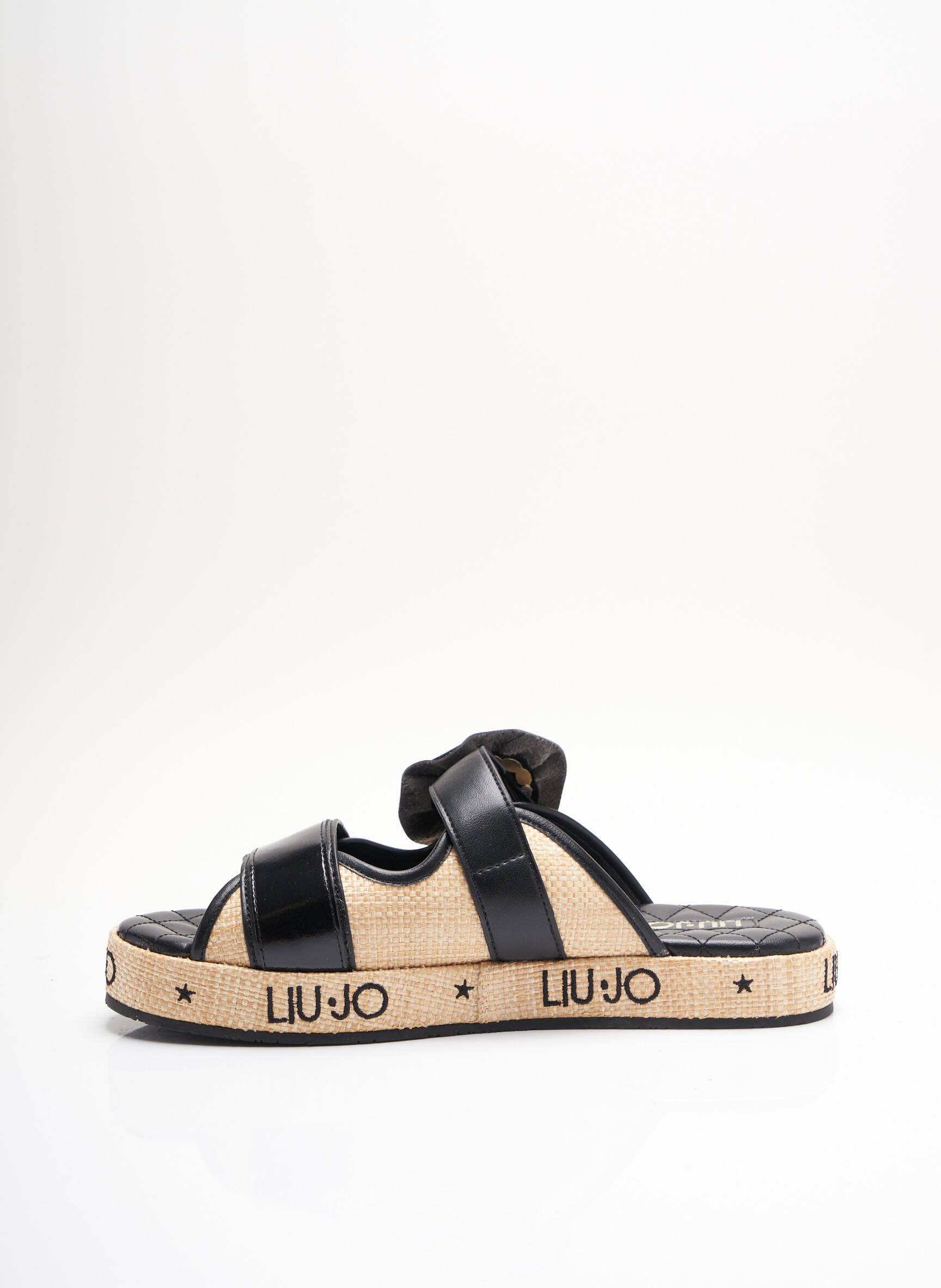 Mule/sabotai amortizuojančios pado tipas plokščias kulnas iki 3 cm juodas LIU JO moteris