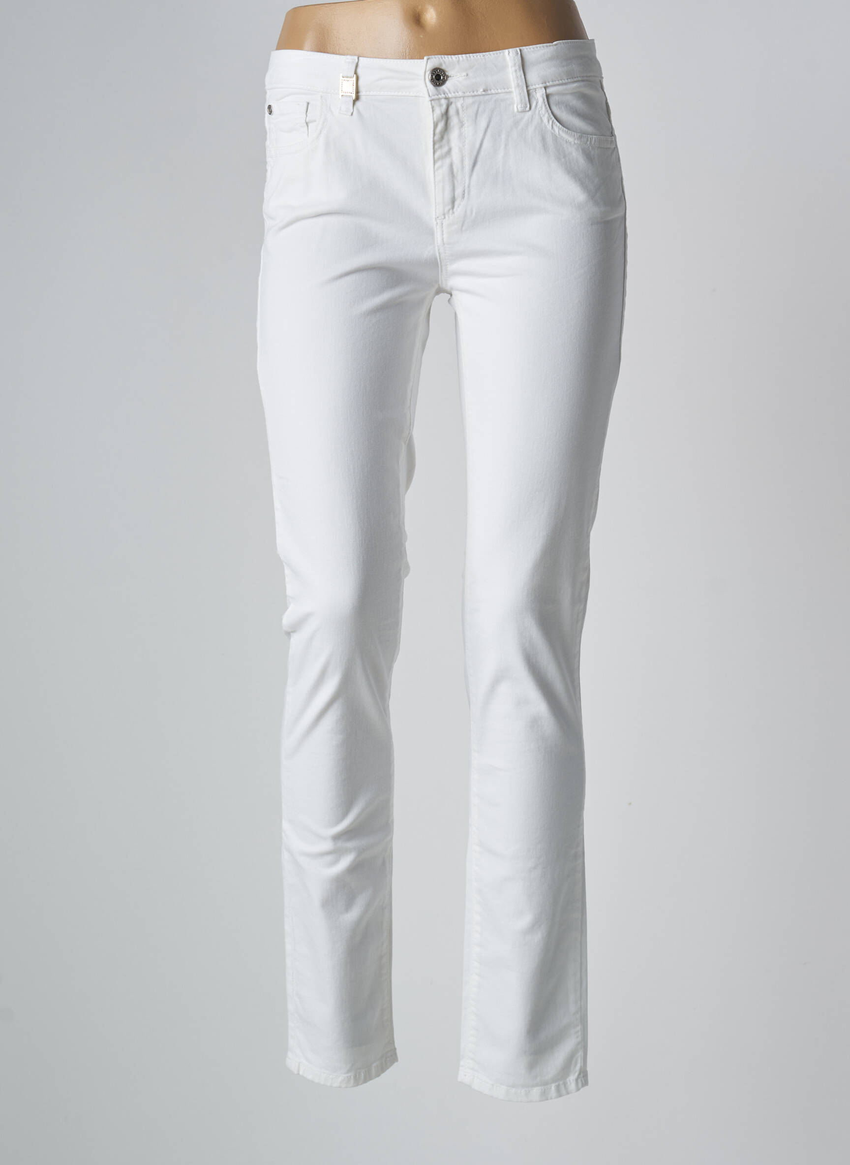 Lieknos kelnės baltas TRUSSARDI JEANS moteris