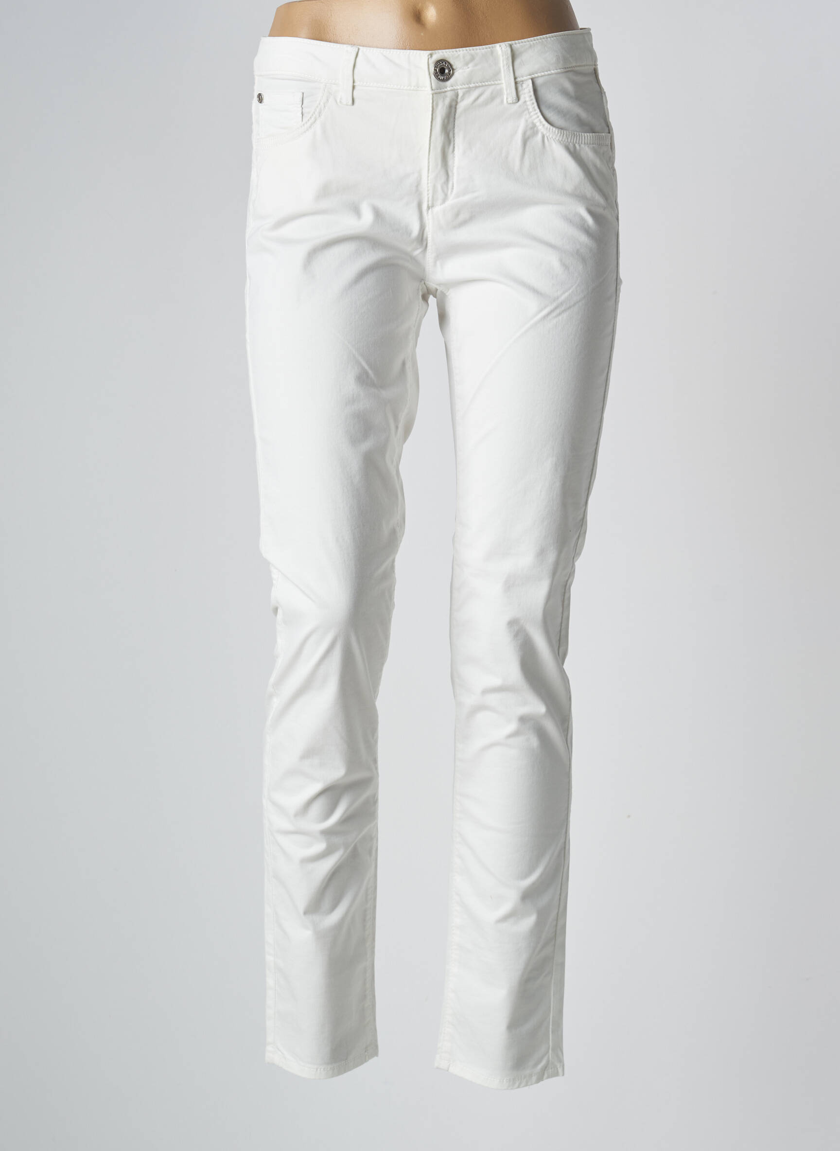Lieknos kelnės baltas TRUSSARDI JEANS moteris