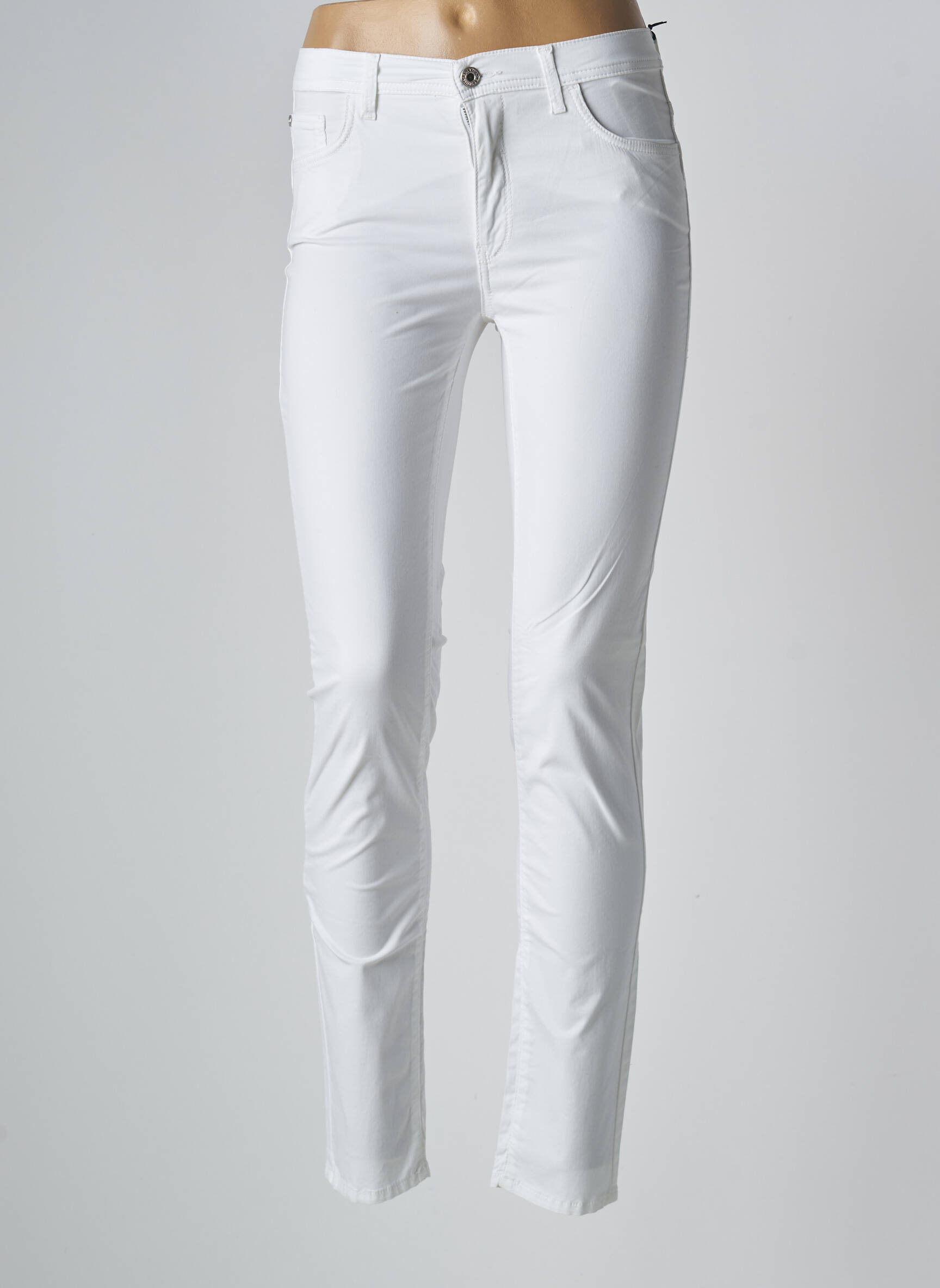 Lieknos kelnės baltas TRUSSARDI JEANS moteris