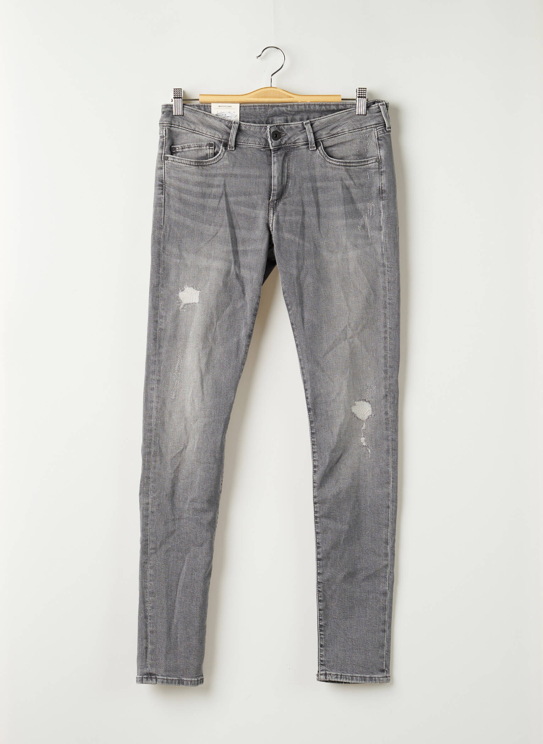 Lieknos džinsai pilka PEPE JEANS moteris