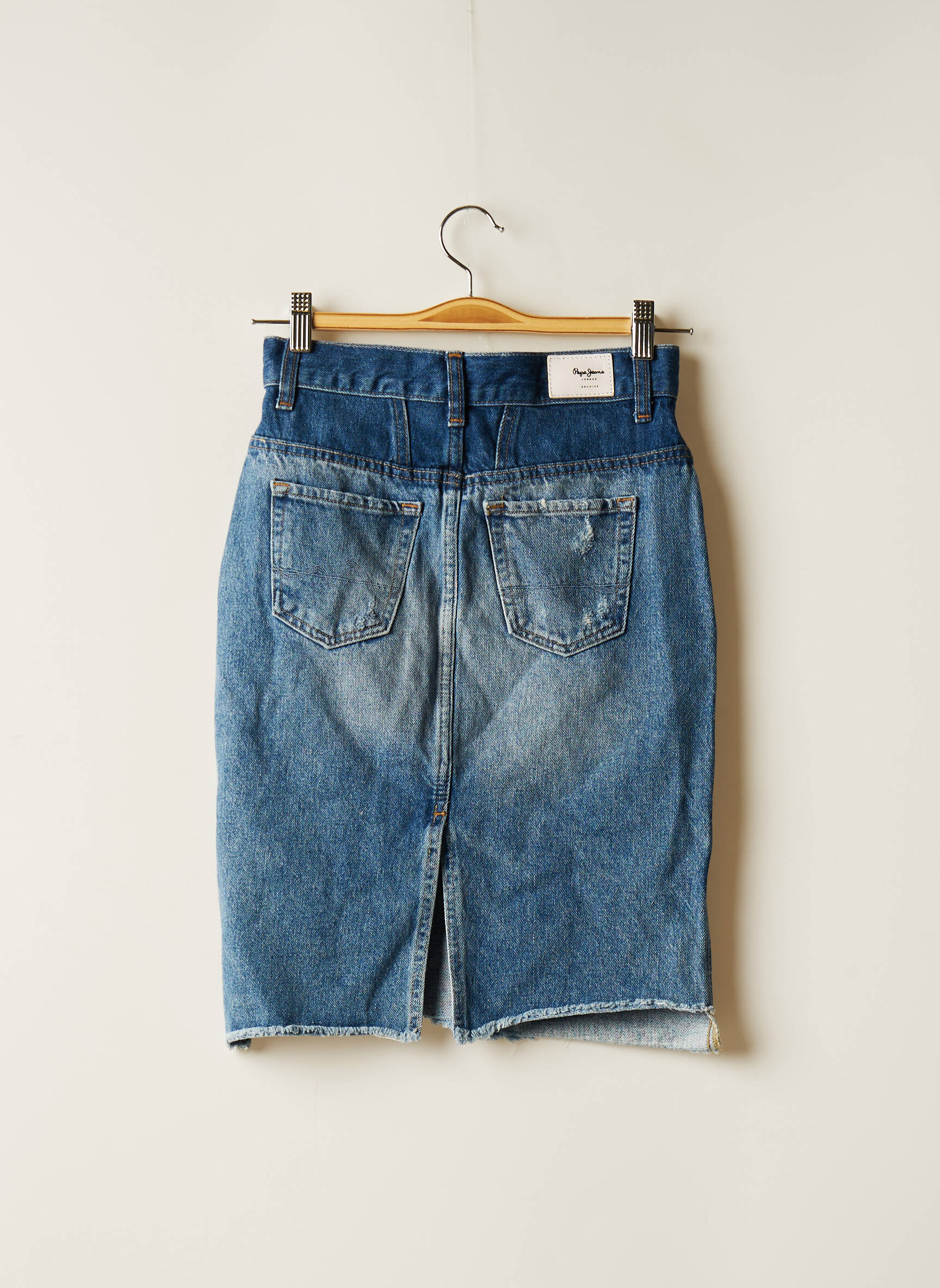 Pusilgis sijonas mėlyna PEPE JEANS moteris