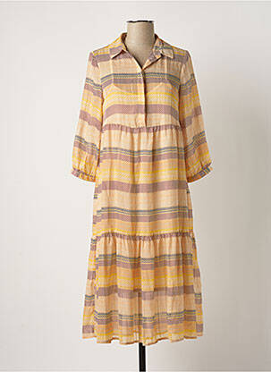 Pusilgių suknelė oranžinė VERO MODA moteris