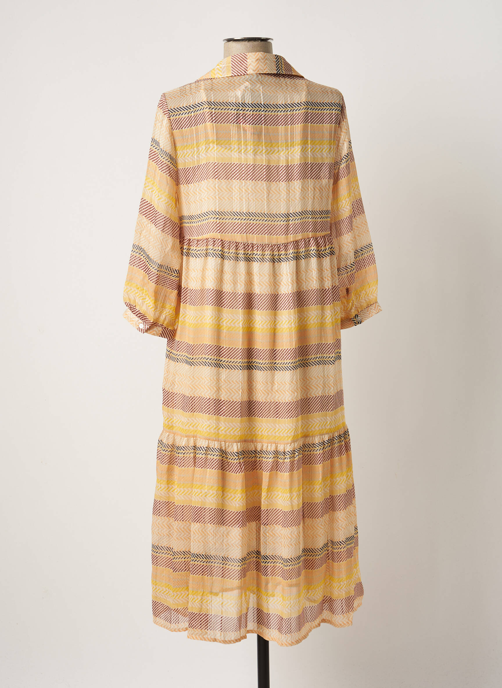 Pusilgių suknelė oranžinė VERO MODA moteris