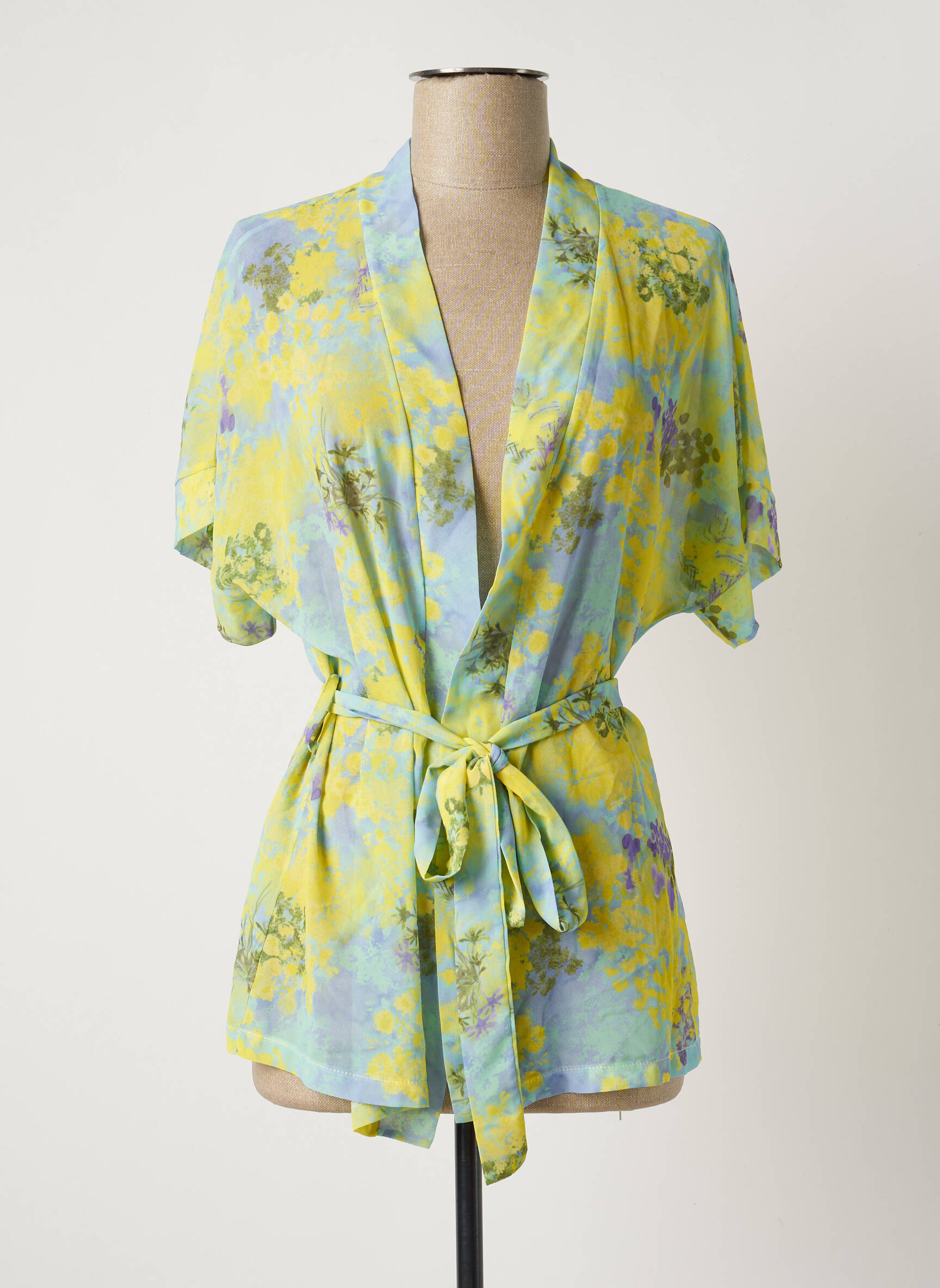 Kimono striukė geltona BELLITA moteris