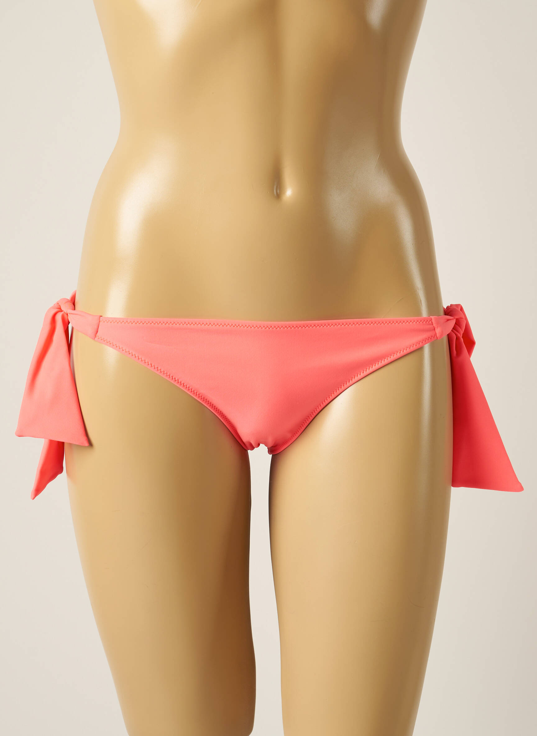 Maudymosi kelnaitės satino efektas bikini rožinė SOWE moteris