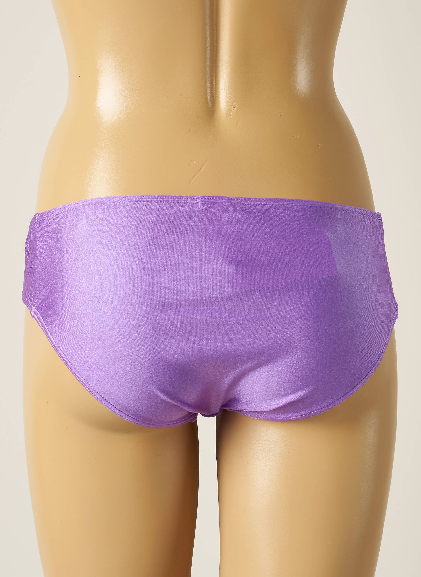 Maudymosi kelnaitės satino efektas kelnaitės violetinis SEAFOLLY moteris