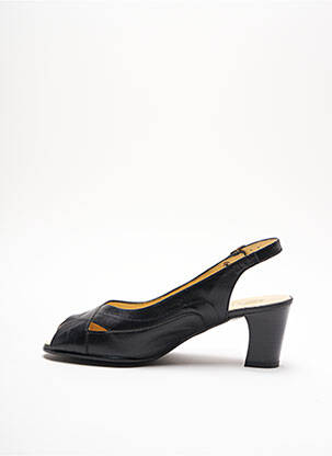 Sandalai/nu pėdos satino audinys kulnas nuo 4 iki 6 cm juodas PEDI GIRL moteris
